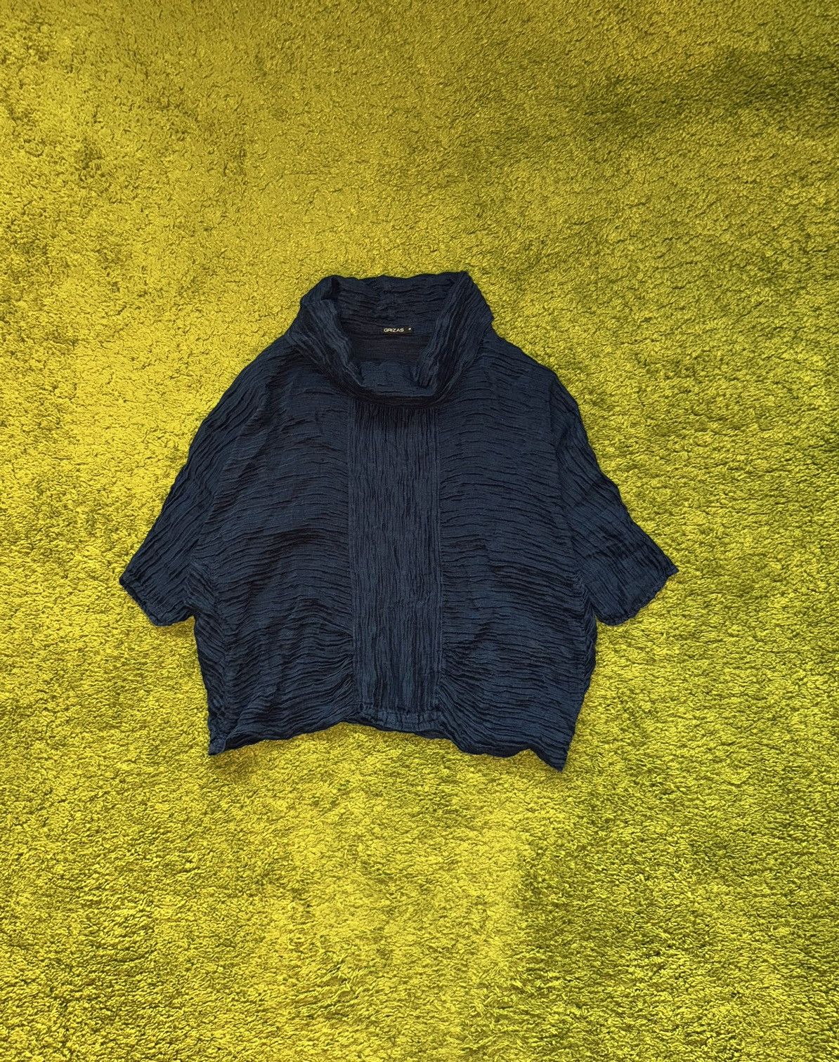 Hysteric Glamour × If Six Was Nine Grizas avant garde crinkle plisse cowl neck blouse top Size S / US 4 / IT 40 - 1 Thumbnail