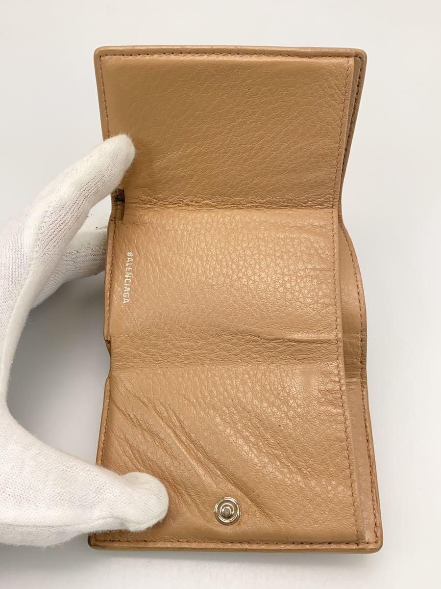 Balenciaga Balenciaga Leather Tri-Fold Wallet Brown Size ONE SIZE - 4 Thumbnail