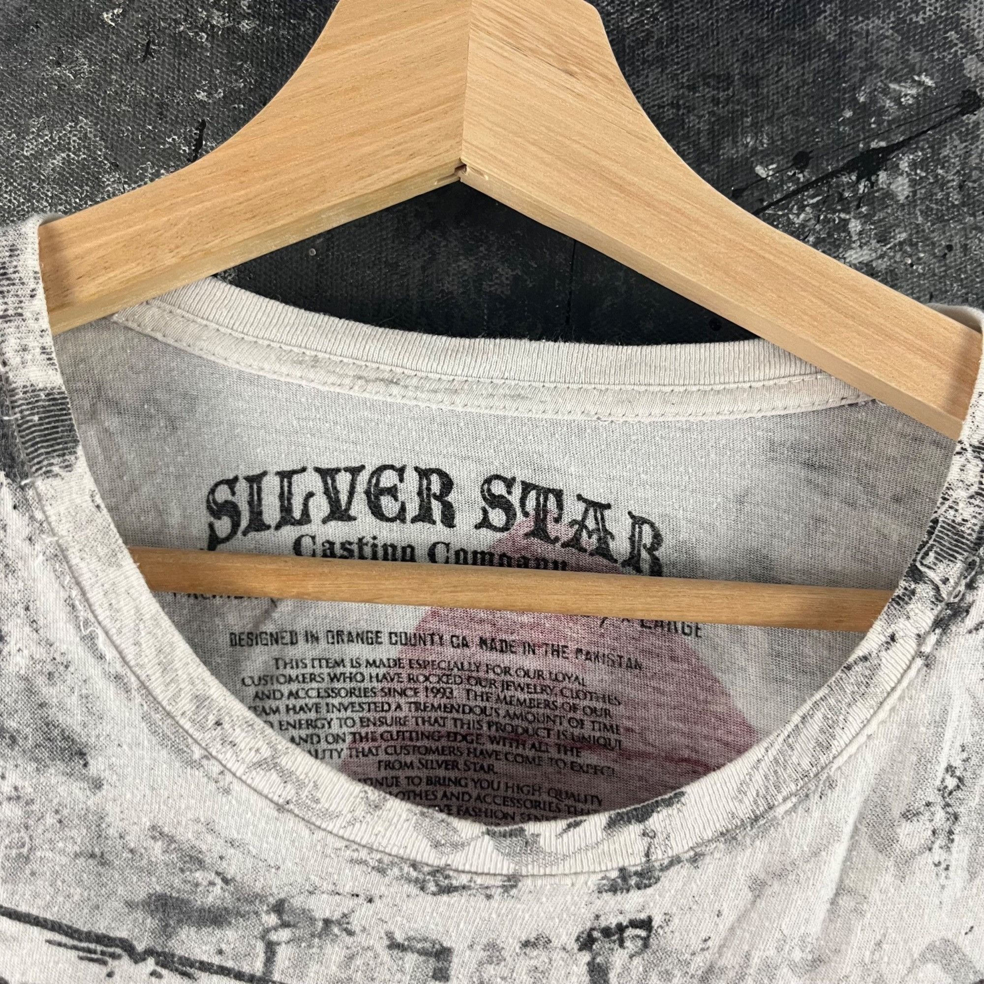 Vintage Vintage Y2K Silver Star shirt Size US L / EU 52-54 / 3 - 5 Thumbnail