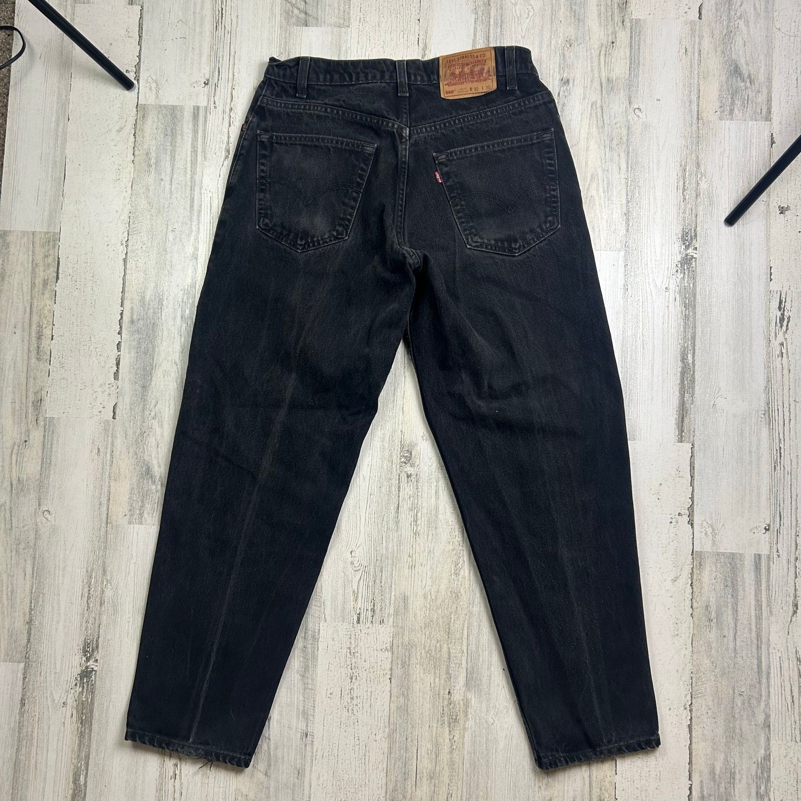 Levi's × Vintage Vintage 1990s 560 Black Levis Size US 32 / EU 48 - 8 Thumbnail