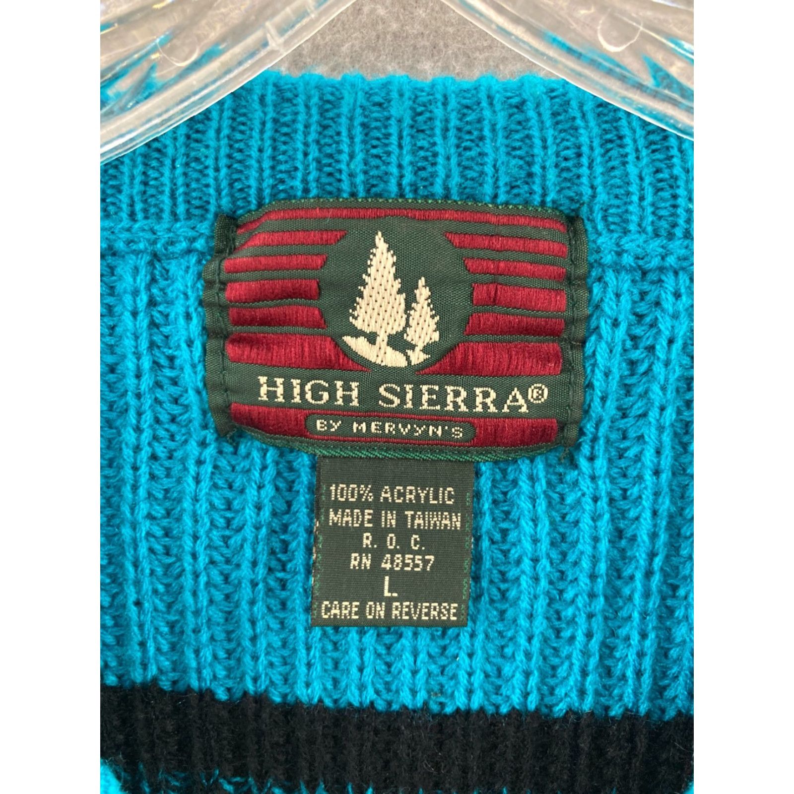 High Sierra VINTAGE High Sierra Sweater Mens Pullover Knit Crew Neck Blue Striped L Adult Large Vintage 90s Outdoor Dad Theme Mens Size US L / EU 52-54 / 3 - 5 Thumbnail