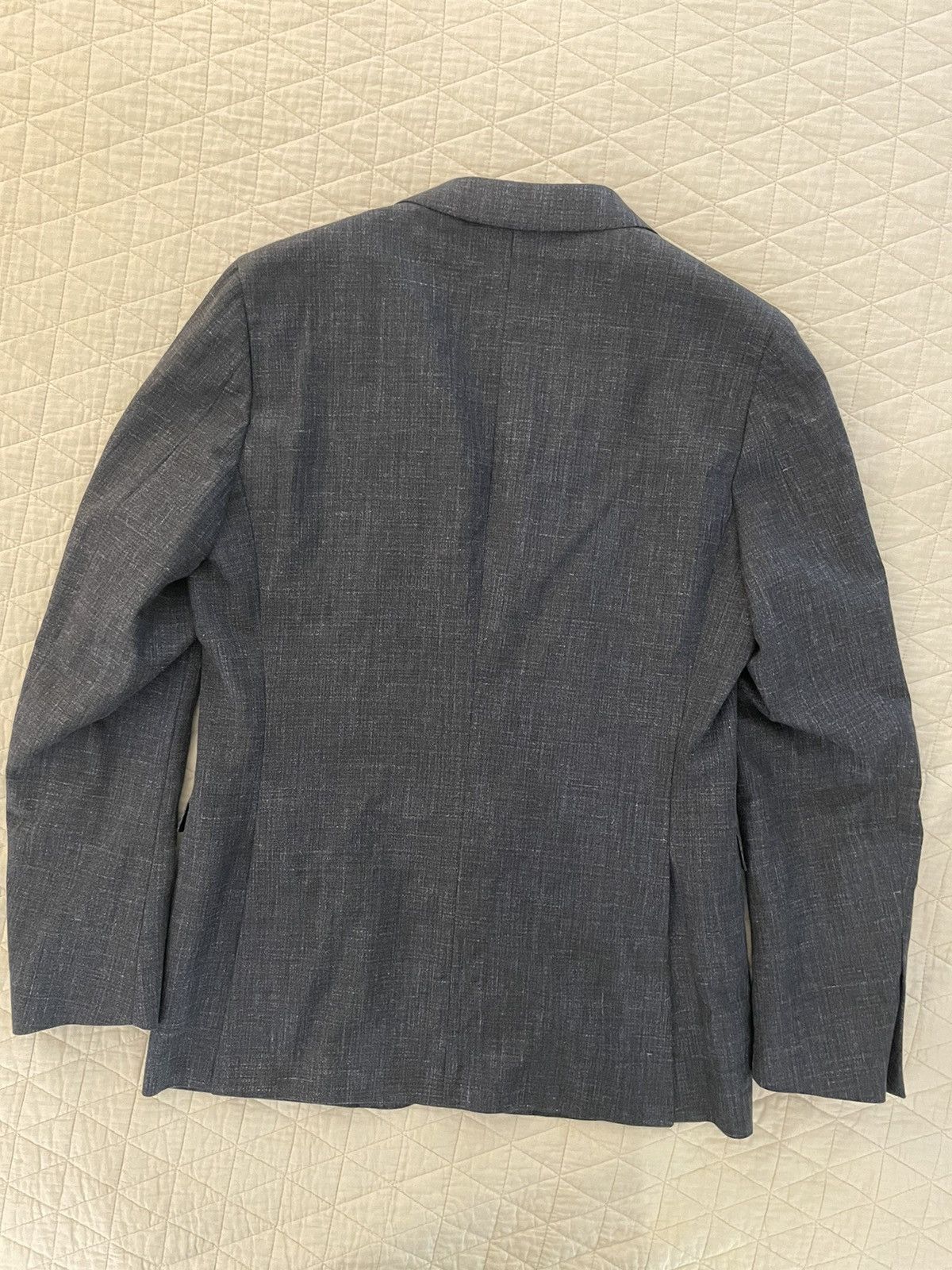 Z Zegna Wool-Cotton Notch Lapel Jacket Size 40L - 8 Thumbnail