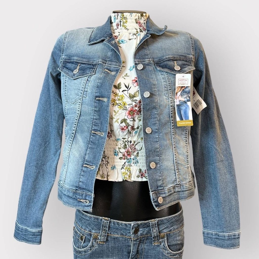 Levi's Levi’s Gold Signature NEW Denim Trucker Style Jacket Small L Size S / US 4 / IT 40 - 7 Thumbnail