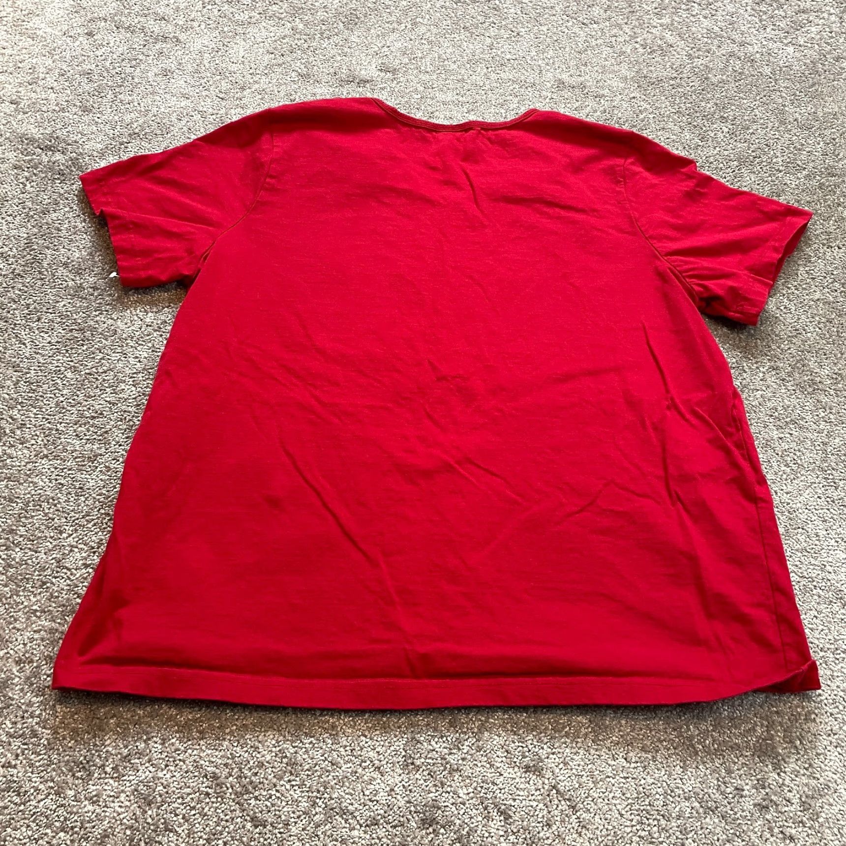 Vintage VINTAGE Cascade Blues Shirt Womens 2X Red Short Sleeve V Neck Cotton Tee Top Size XXL / US 16-18 / IT 52-54 - 8 Thumbnail