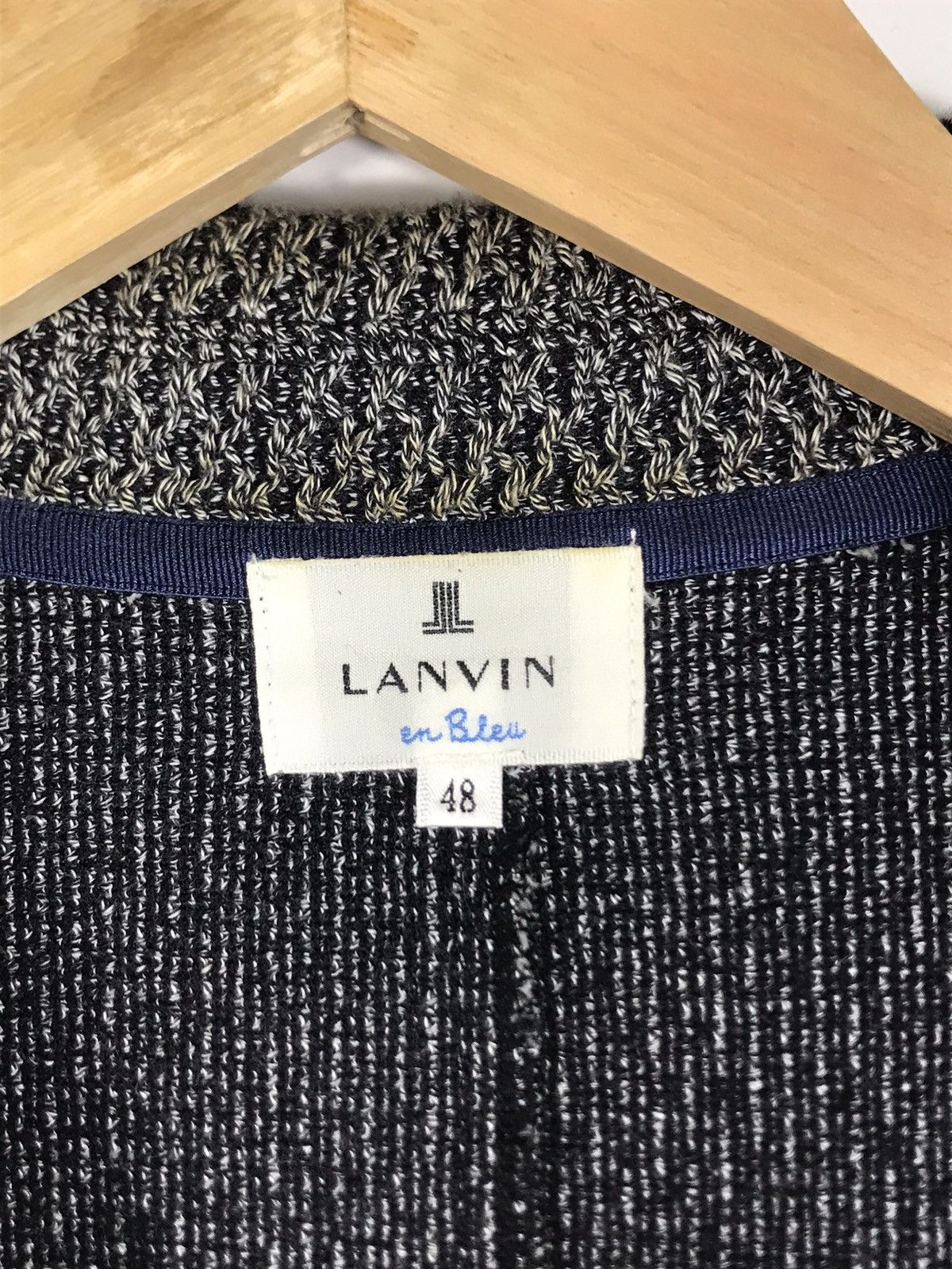 Lanvin 💥Lanvin En Bleu Tweed Single Breast Coat Size US M / EU 48-50 / 2 - 9 Thumbnail