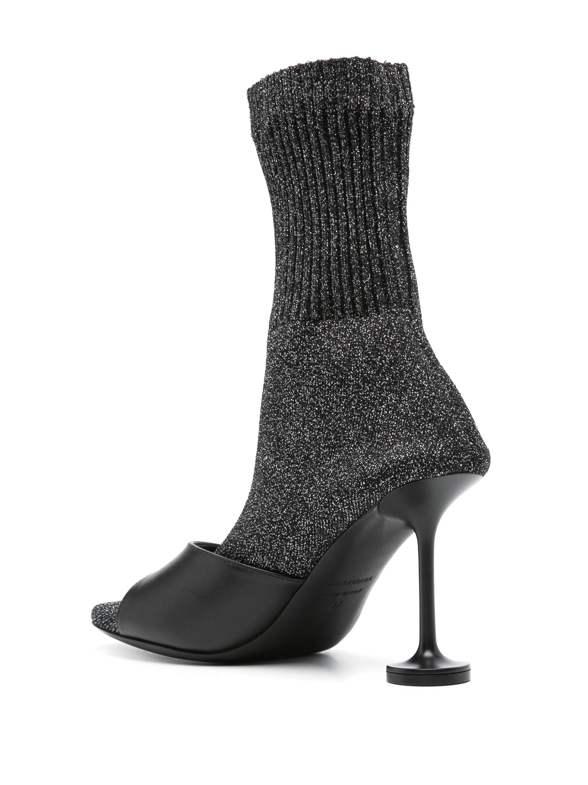 Balenciaga o1y0625 Sock Ankle Boots in Black/Gray Size US 8 / IT 38 - 3 Thumbnail