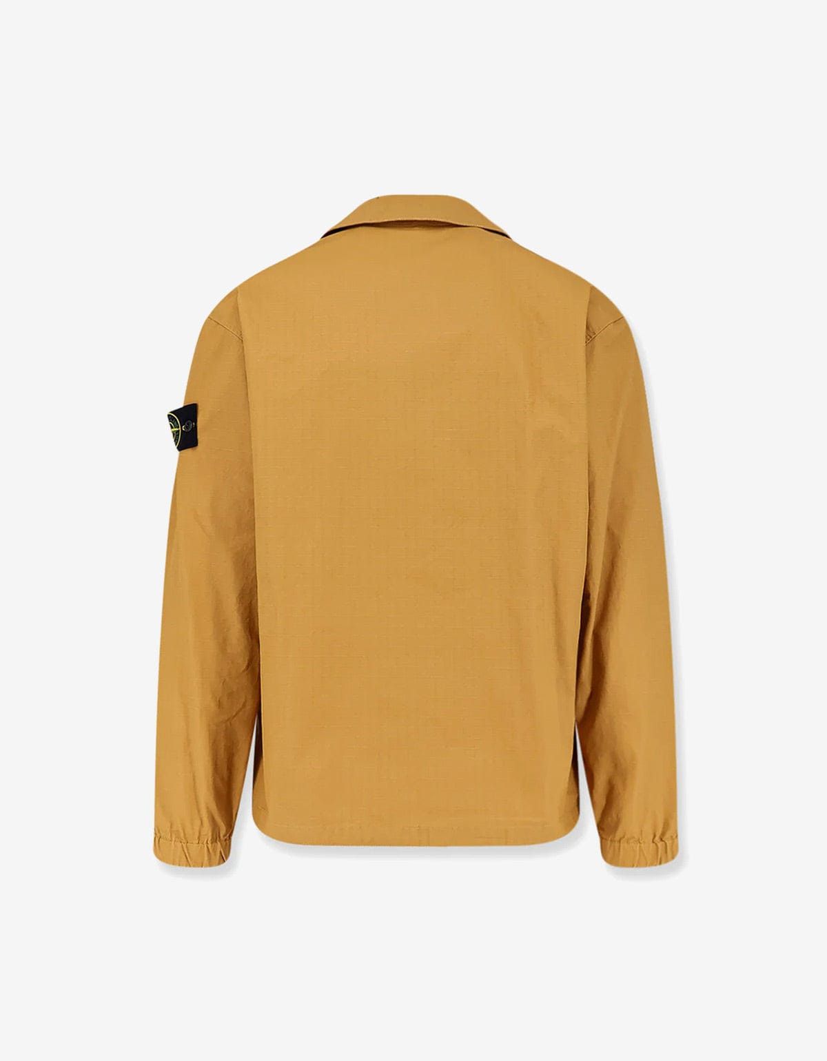 Stone Island Stone Island Yellow Double-coated Ripstop Overshirt Size US XL / EU 56 / 4 - 3 Thumbnail