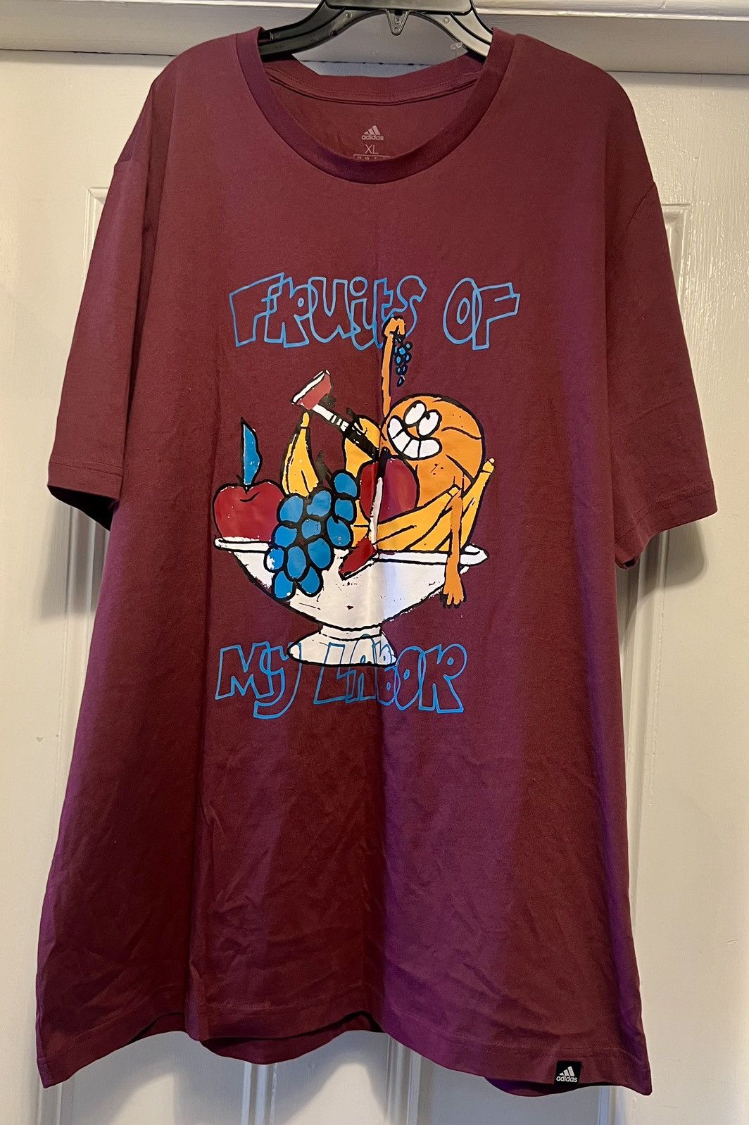 Adidas Authentic Adidas basketball lil str fruits of my labor tee Size US XL / EU 56 / 4 - 1 Thumbnail