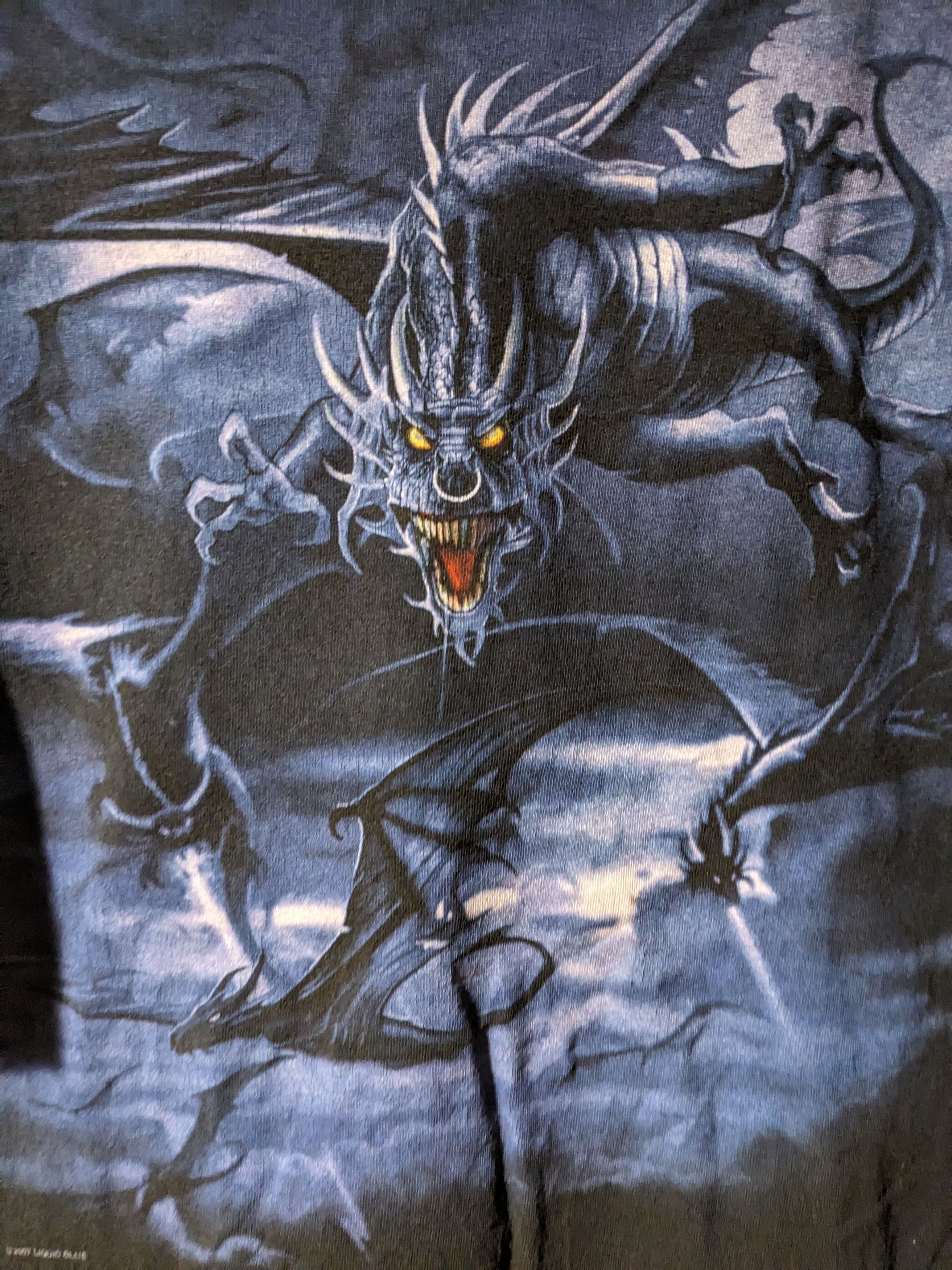 Liquid Blue × Vintage Vintage 2007 Dragon Liquid Blue Mythical Legendary T-Shirt Size US L / EU 52-54 / 3 - 2 Thumbnail