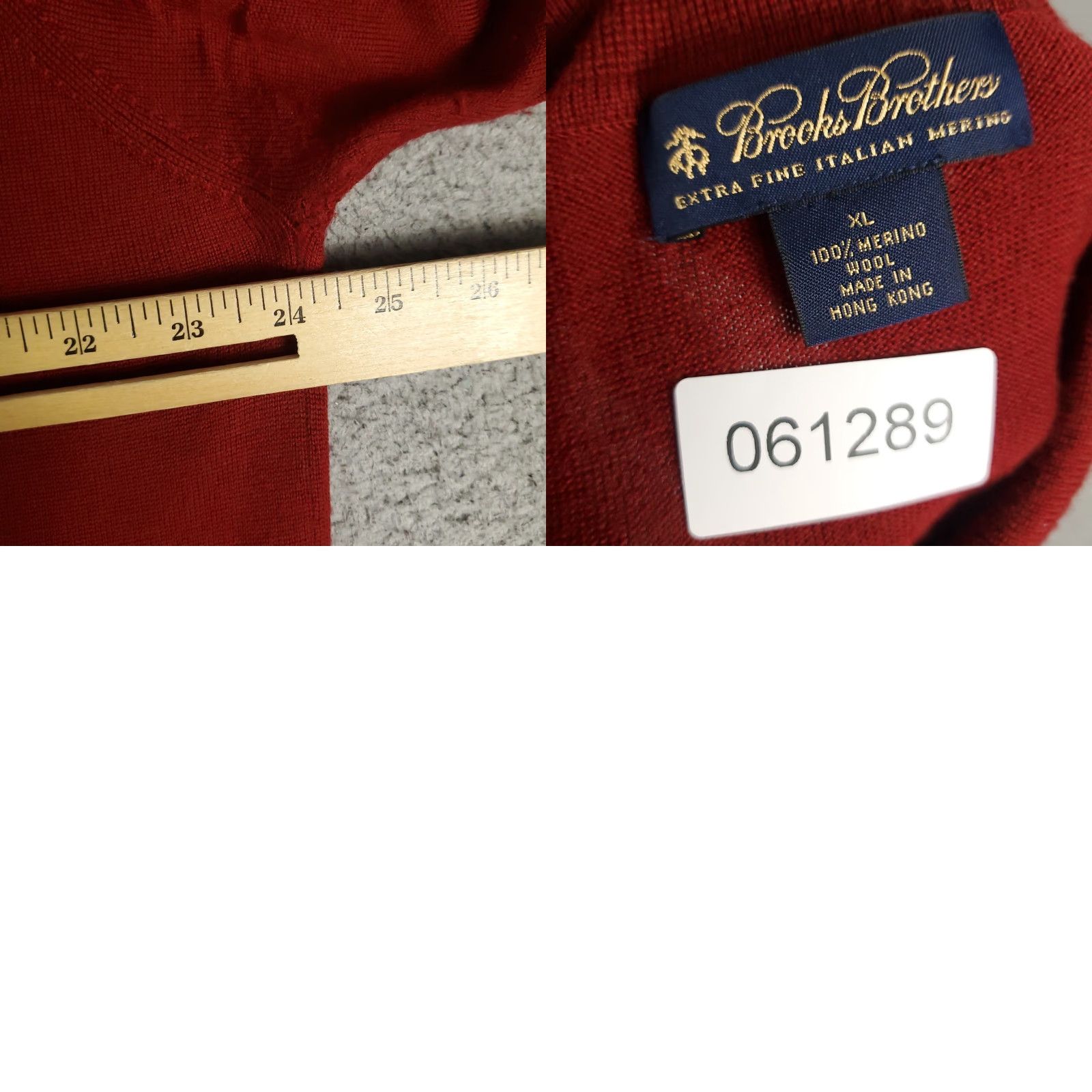 Brooks Brothers VINTAGE Brooks Brothers Sweater Men's XL Red Wool Collared Pullover Classic Preppy Fall Winter Size US XL / EU 56 / 4 - 8 Thumbnail