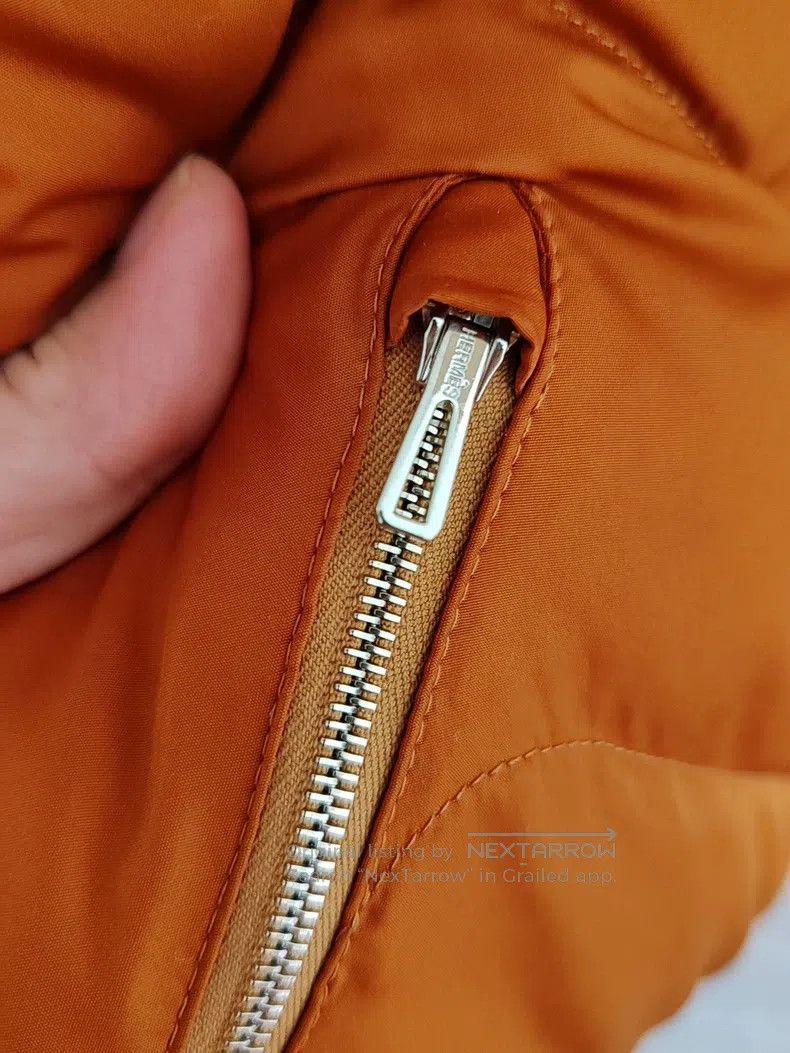 Hermes Hermes Orange down vest with inner lining Size XXS / US 00 / IT 34 - 4 Thumbnail