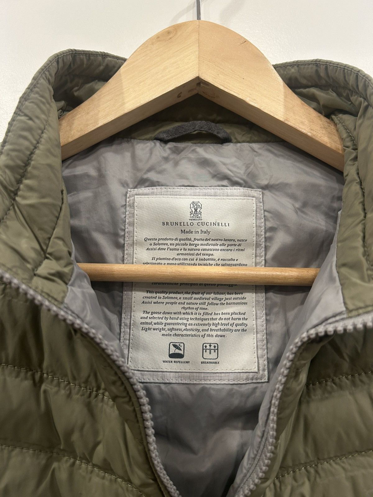 Brunello Cucinelli Brunello Cucinello Nylon Zip up Puffer Vest Size Medium NWOT Size US M / EU 48-50 / 2 - 3 Thumbnail