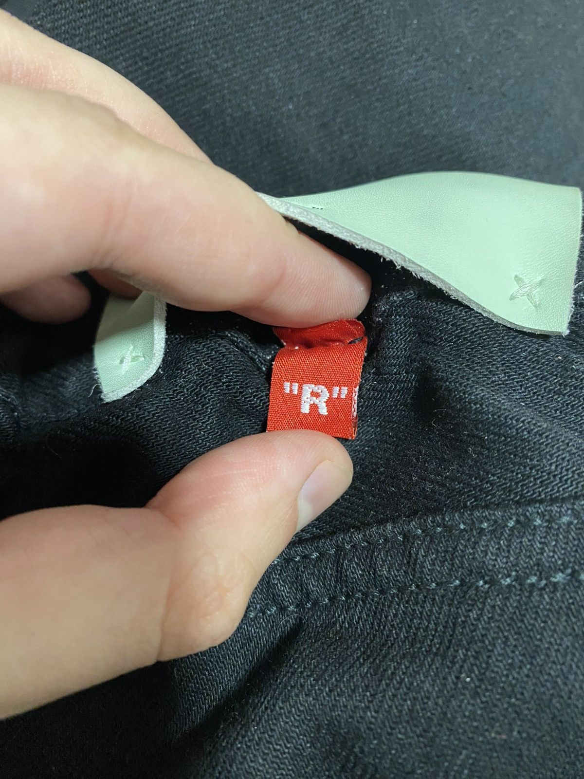 Off-White OFF-WHITE c/o VIRGIL ABLOH Black low crotch jeans Size US 31 - 10 Thumbnail