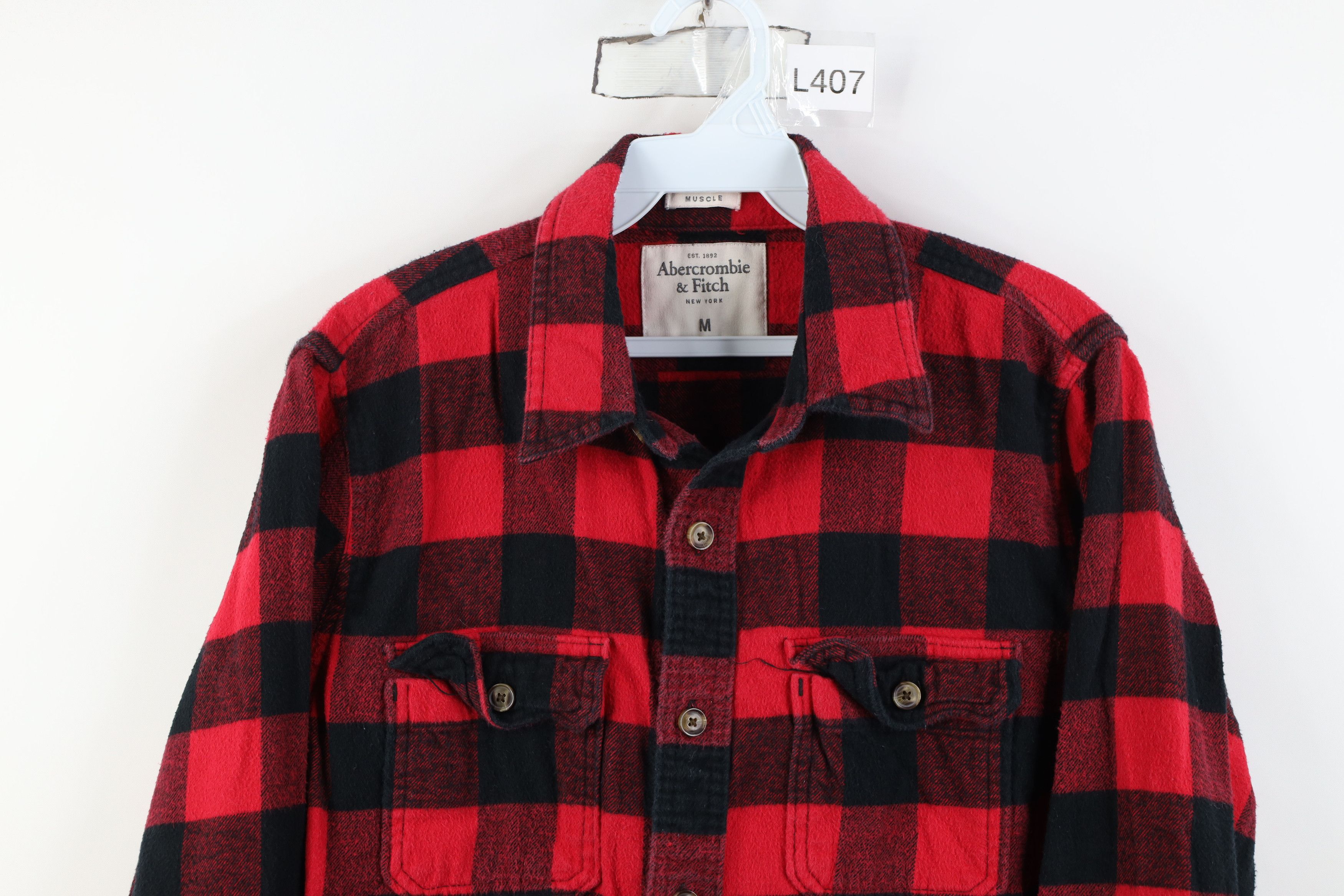Abercrombie & Fitch Vintage 90s Y2K Abercrombie & Fitch Flannel Button Shirt Size US M / EU 48-50 / 2 - 2 Thumbnail