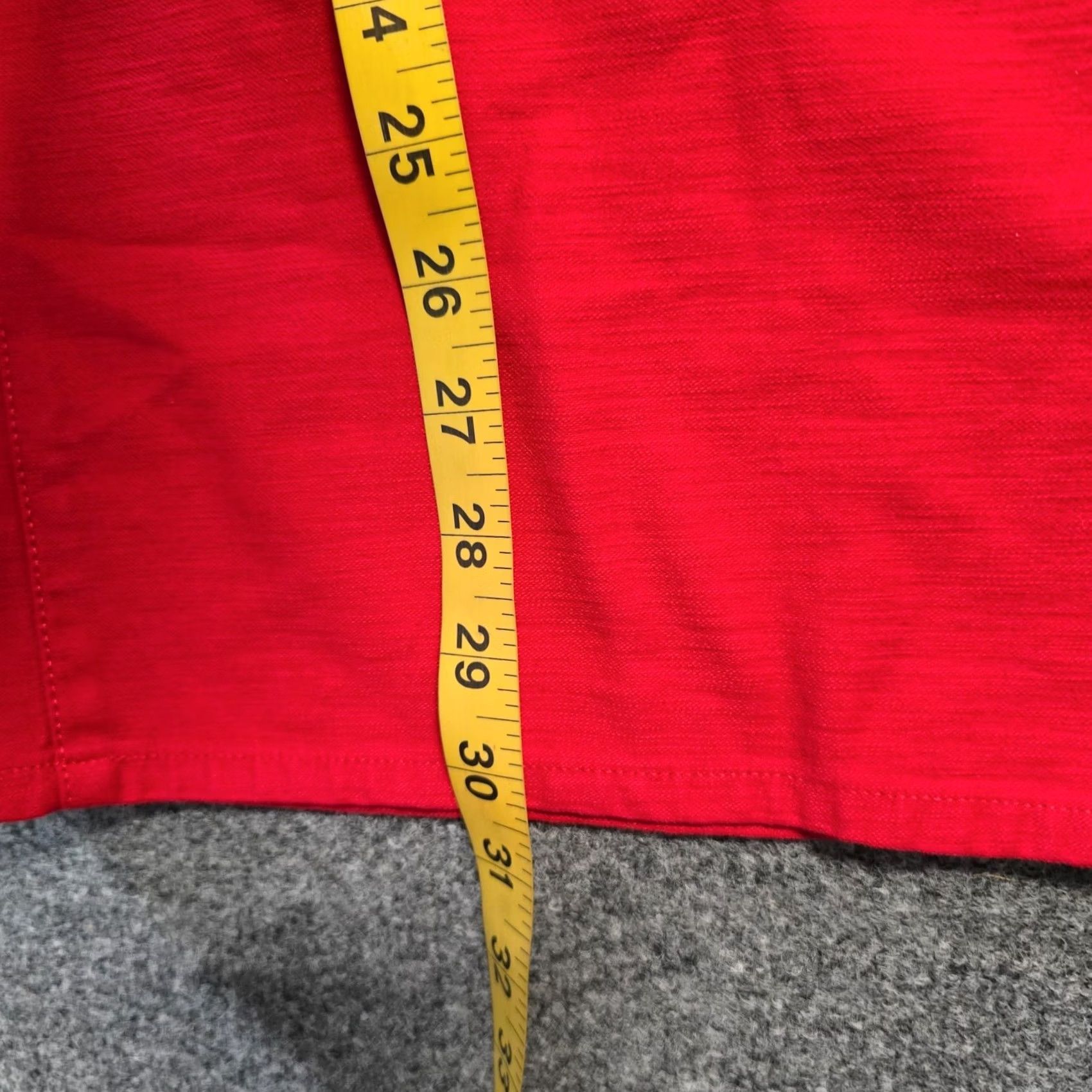 J.Crew J.CREW Jeans Womens Size 31 Red Wide-Leg Denim Pockets Casual Classic Preppy Shirt? Size 24" / US 00 / IT 34 - 7 Thumbnail