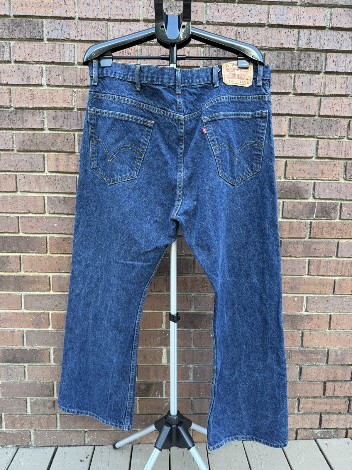 Levi's Made & Crafted Levi's 517 Bootcut Denim Blue Jeans Mens Size 42 X 30 Dark Size US 42 / EU 58 - 7 Thumbnail