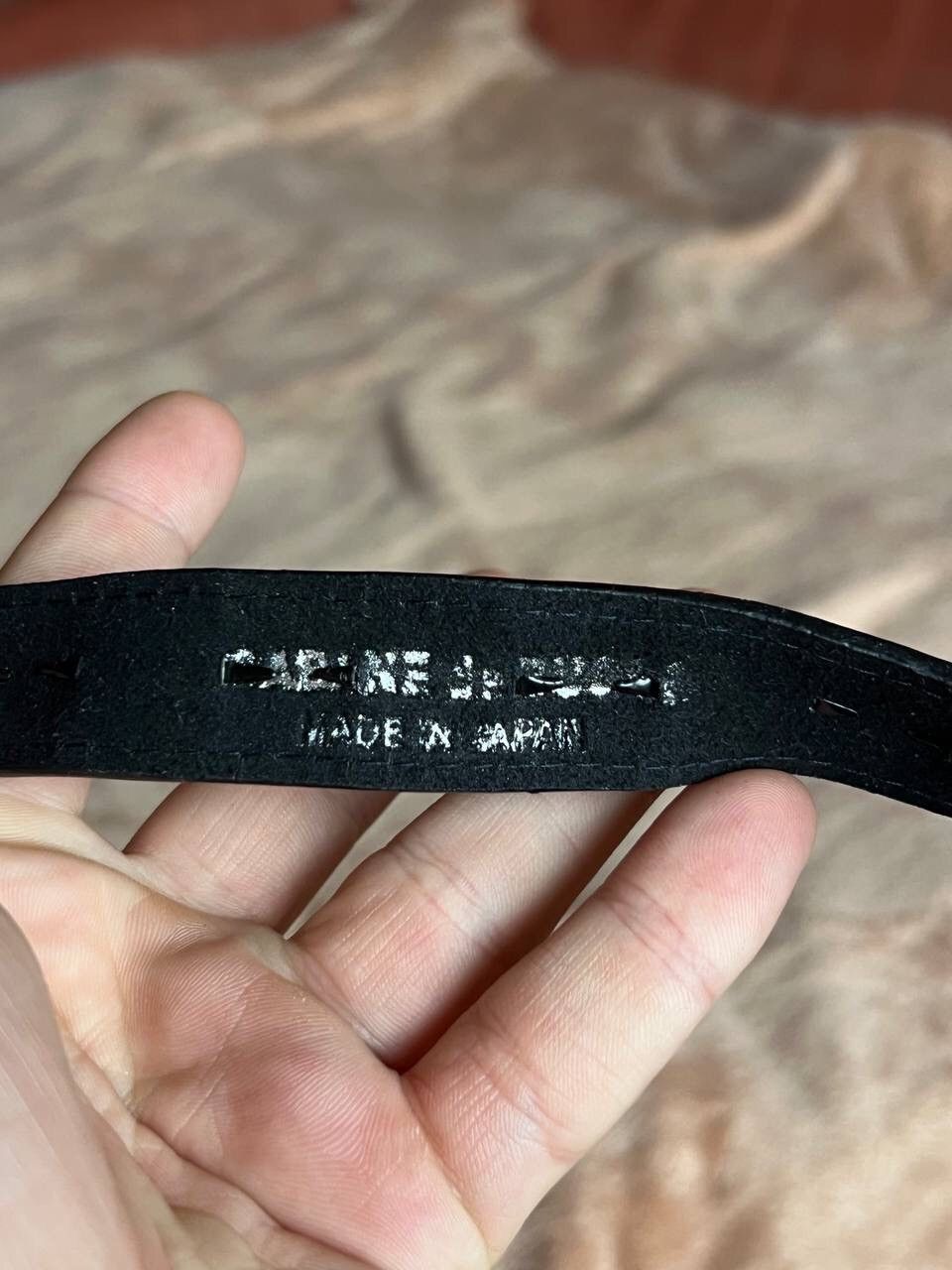 CABANE de ZUCCa × Japanese Brand Vintage Japanese Brand Cabane De Zucca Studded Black Belt Size 36 - 7 Thumbnail