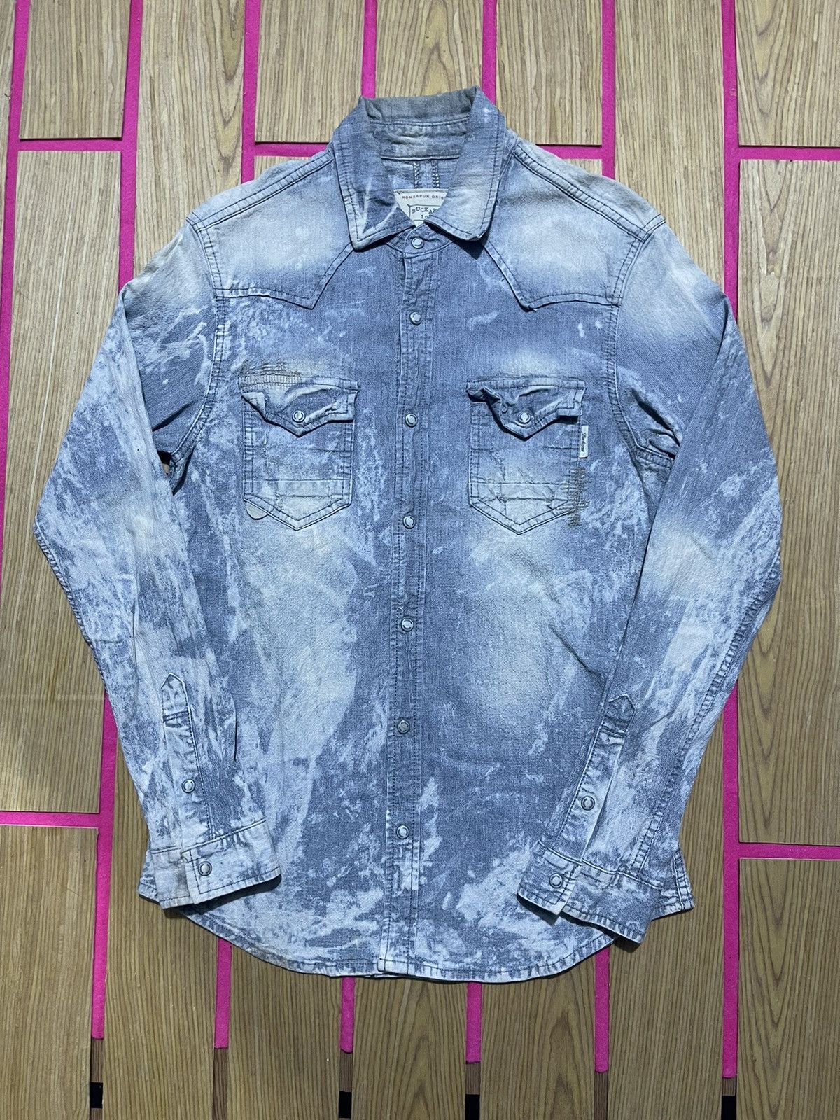 If Six Was Nine VINTAGE Y2K BUCKAROO long sleeve shirt with a rare pattern Size US M / EU 48-50 / 2 - 1 Thumbnail