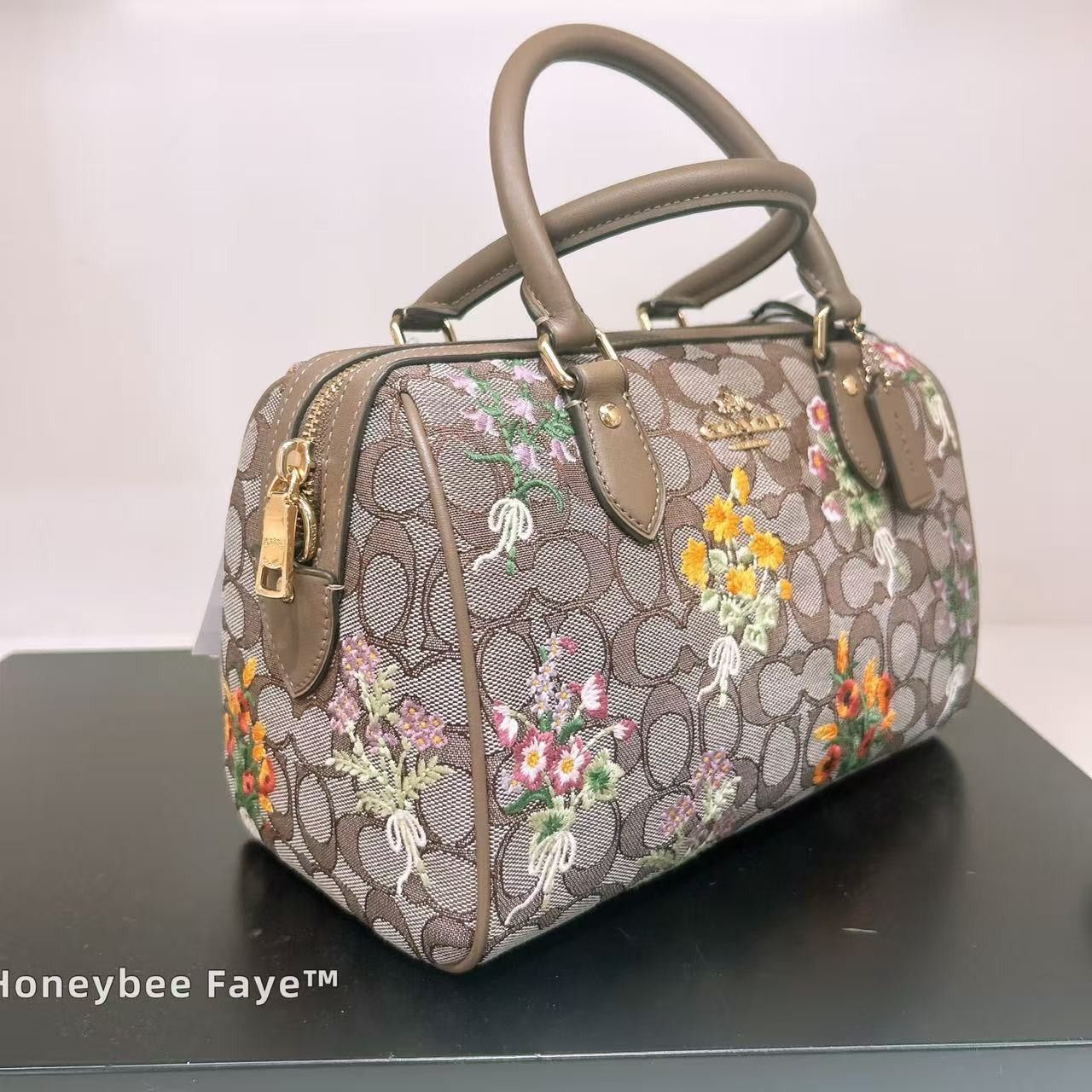 Coach Rowan Satchel Bag With Floral Embroidery CDZ01 Size ONE SIZE - 5 Thumbnail