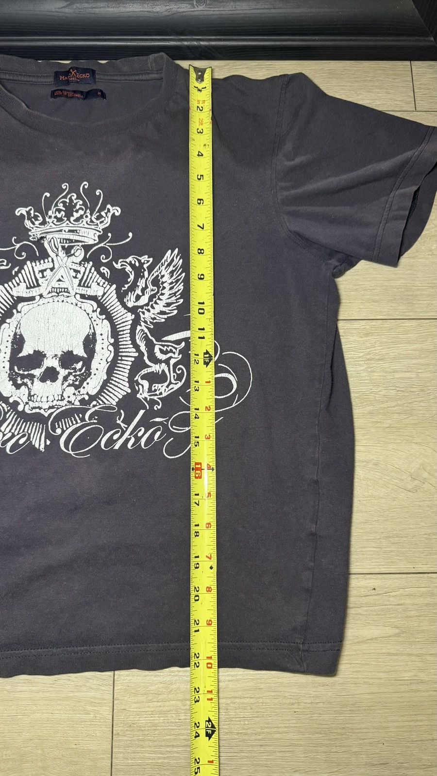 Ecko Unltd. Y2K Women’s 2000s Marc Ecko Skull Gothic / Grunge Shirt Size M / US 6-8 / IT 42-44 - 6 Thumbnail