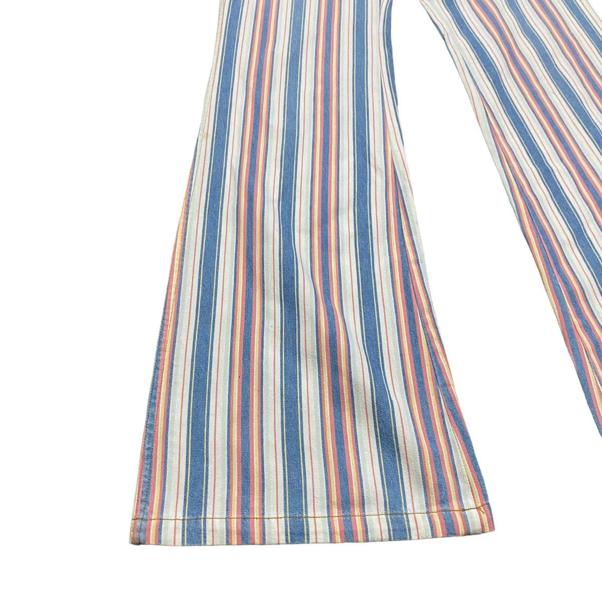 Japanese Brand Super Flare🔥 BOURBON HOUSE striped Flare Pants Size US 30 / EU 46 - 7 Thumbnail