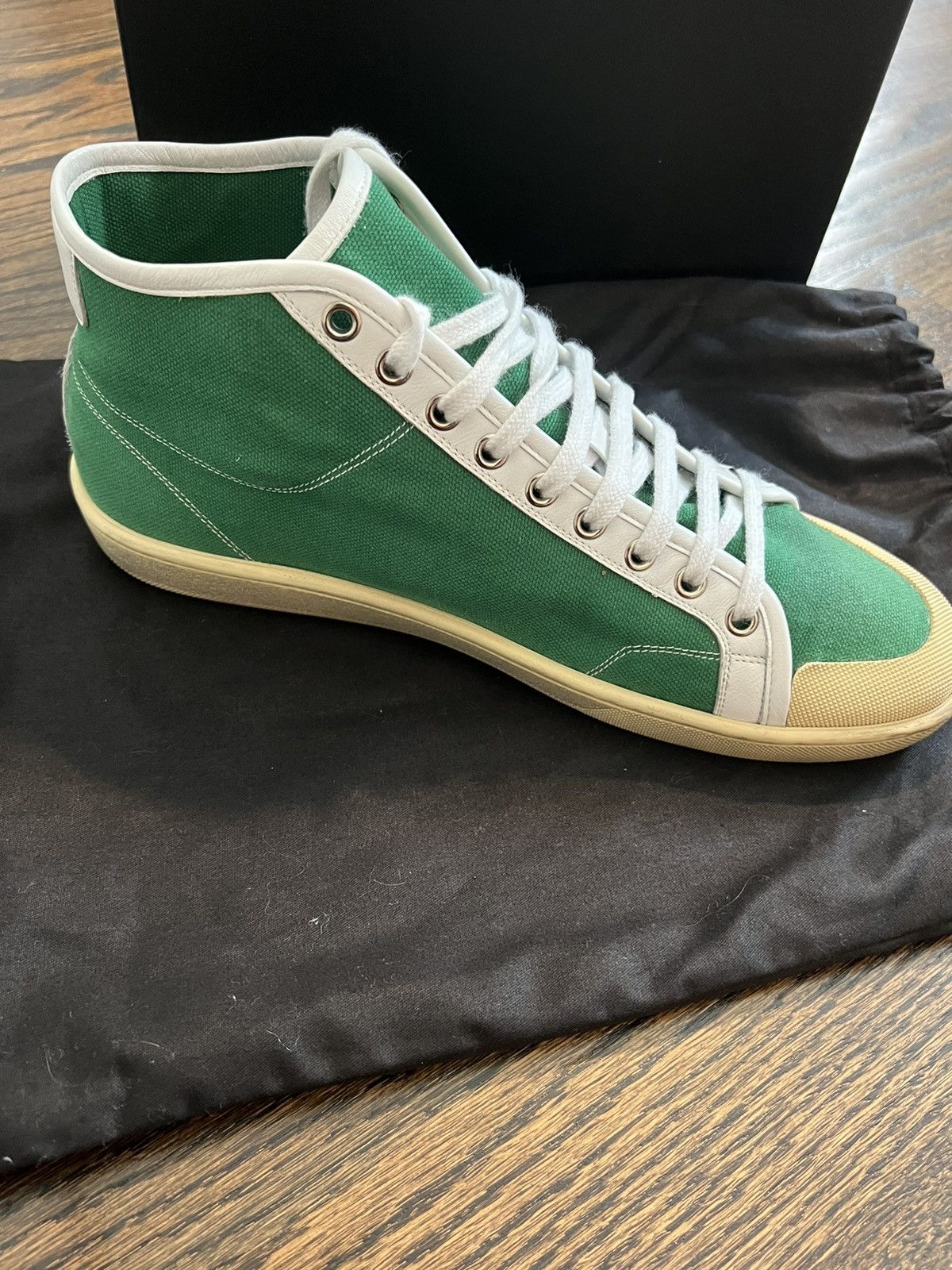 Saint Laurent Paris Saint Laurent green Tennis shoes Size US 9 / EU 42 - 4 Thumbnail
