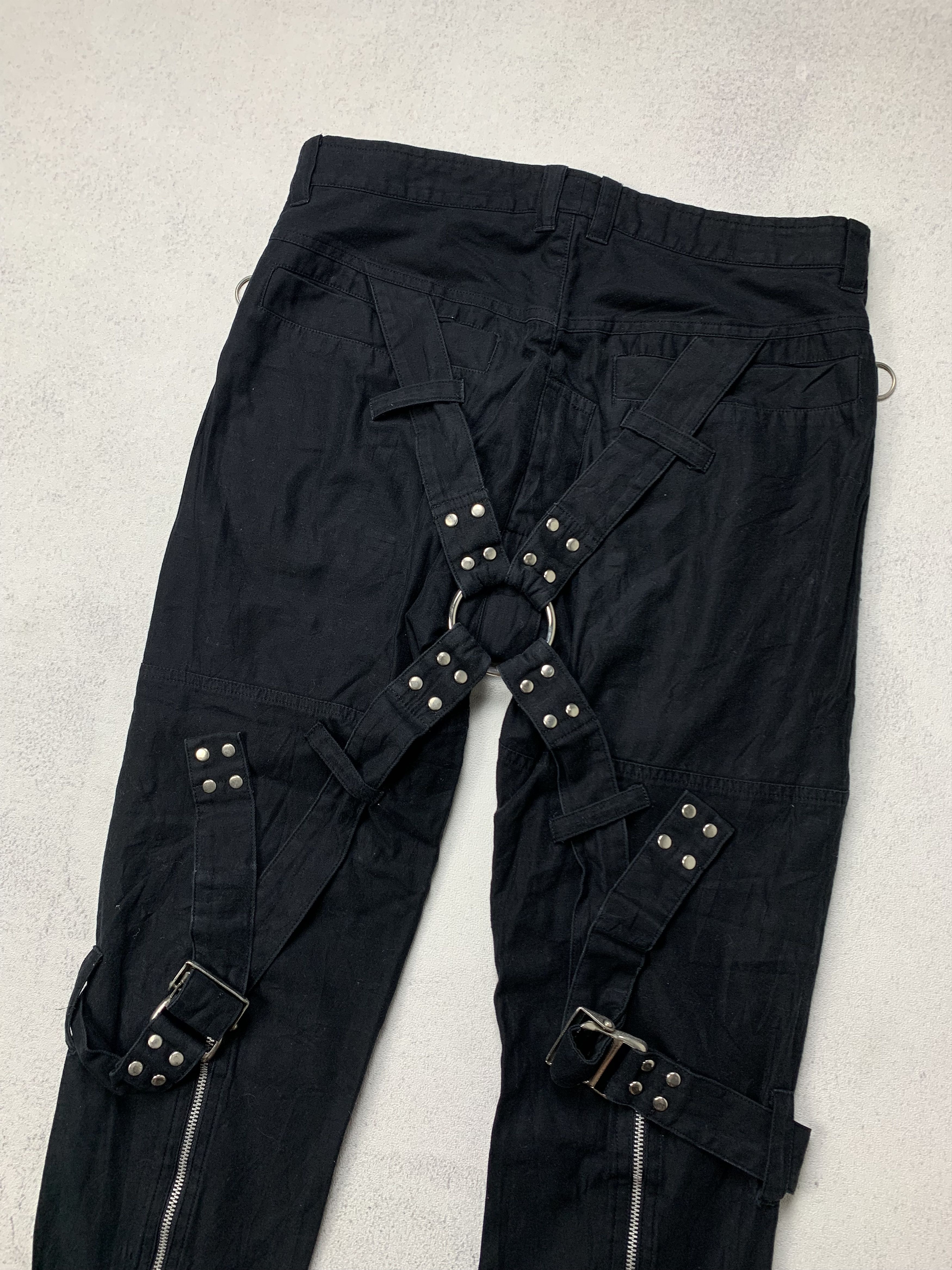 Seditionaries Milkboy Punk Bondage Japanese Brand Black Pants Size US 33 - 5 Thumbnail