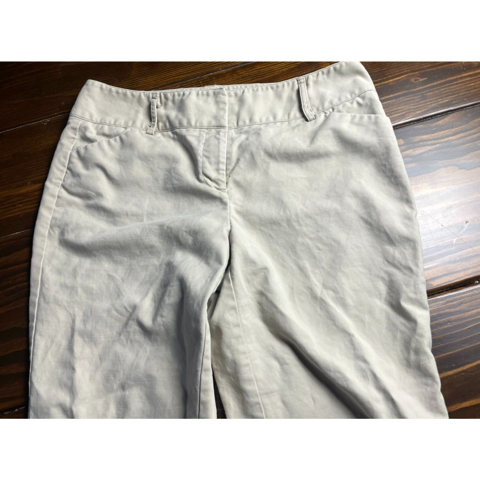 Vintage Dana Buchman Pants Women Capri Straight Leg 12 Tan Brown Travel Regular Solid Mens? Wait. Size 34" / US 12 / IT 48 - 3 Thumbnail