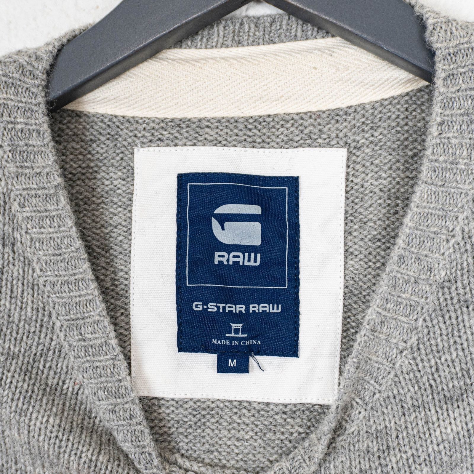 G-Star G-Star RAW Hockney Knit Sweater in Gray Lambwool blend Size US M / EU 48-50 / 2 - 2 Thumbnail