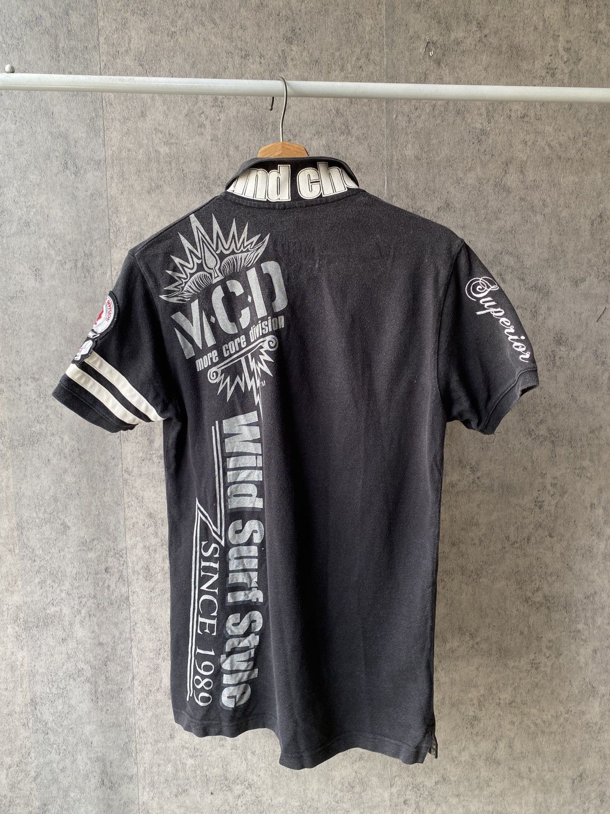 Japanese Brand More Core Division Japan Punk Rock Surf Faded Black Shirt Size US S / EU 44-46 / 1 - 2 Thumbnail