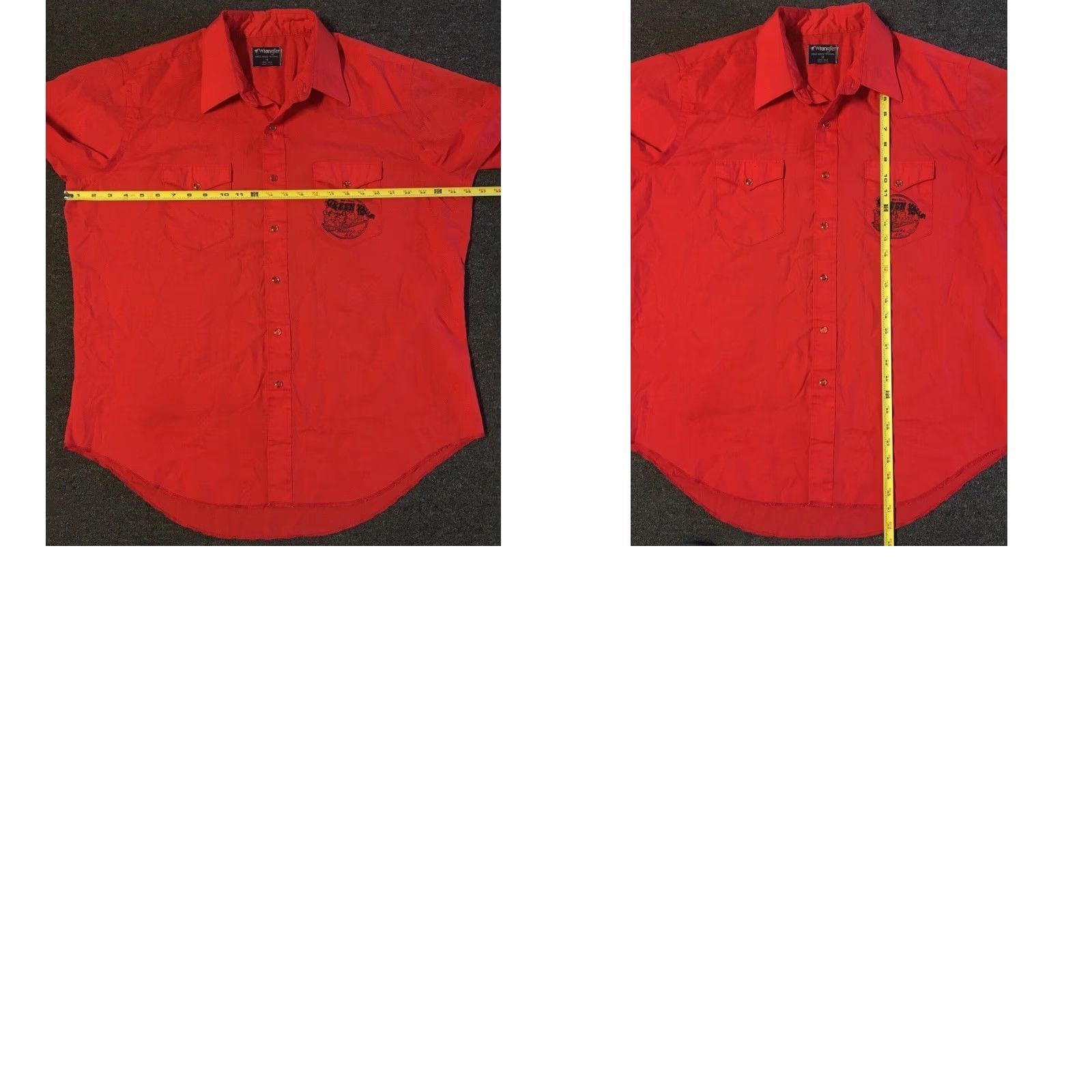 Wrangler Vtg Wrangler Green Valley Inn Bar Pearl Snap Shirt 18 Arizona Western Cowboy Red Bullhead City 90s Colorful Southwestern Rockabilly Mens Shirt Size US XXL / EU 58 / 5 - 8 Thumbnail