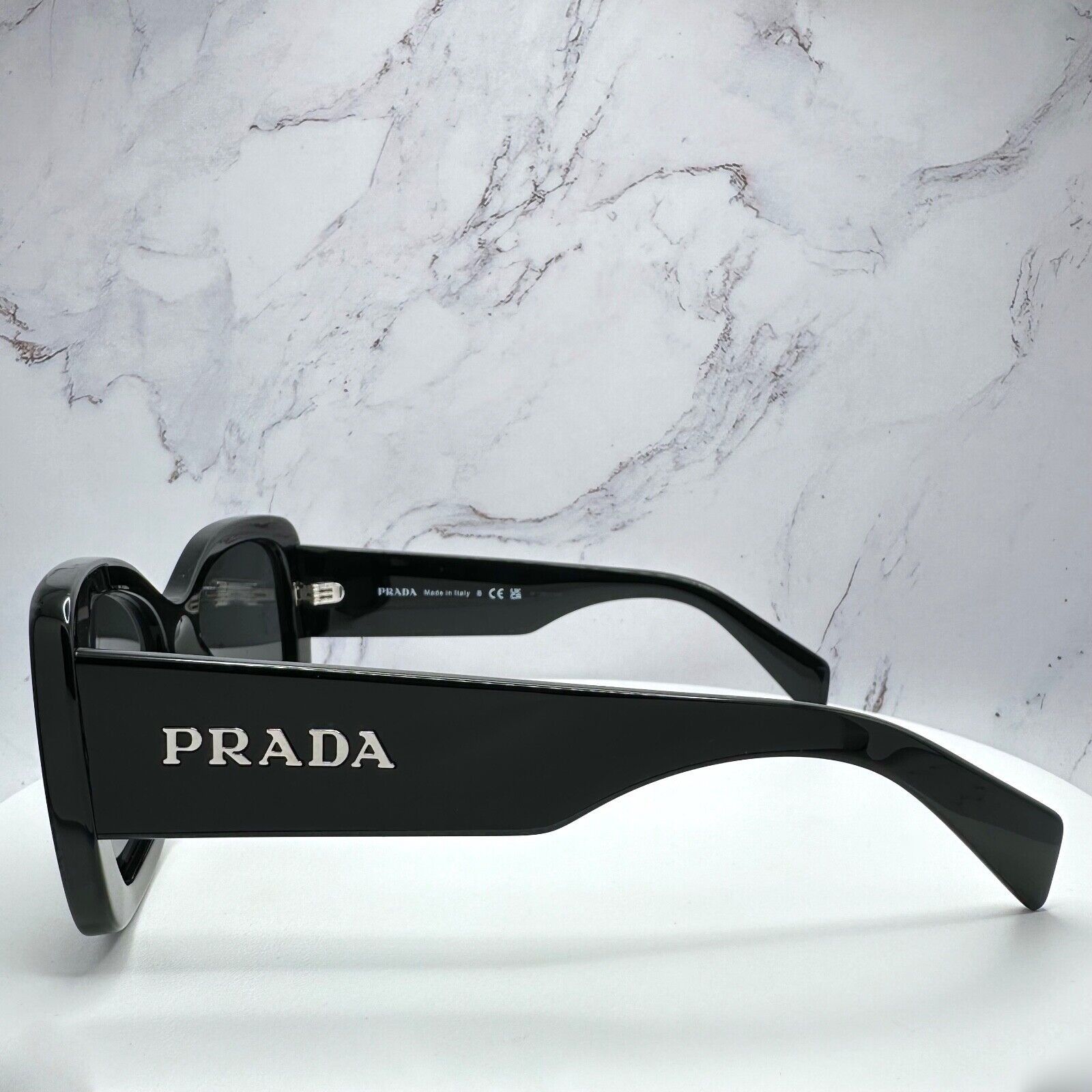 Prada New PRADA Sunglasses Black Oversized Square Letter Logo Size ONE SIZE - 2 Thumbnail