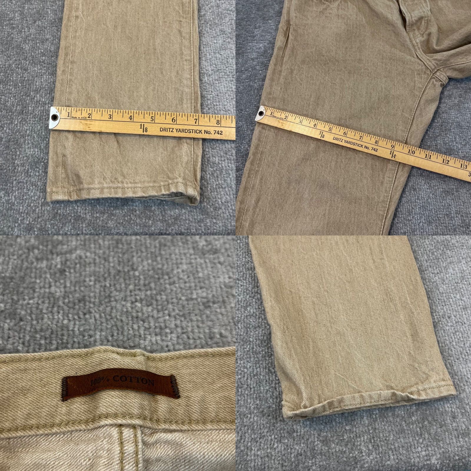 Abercrombie & Fitch VINTAGE Abercrombie & Fitch Pants Mens 34x32 Brown Straight Jean Casual Men Size US 34 / EU 50 - 8 Thumbnail