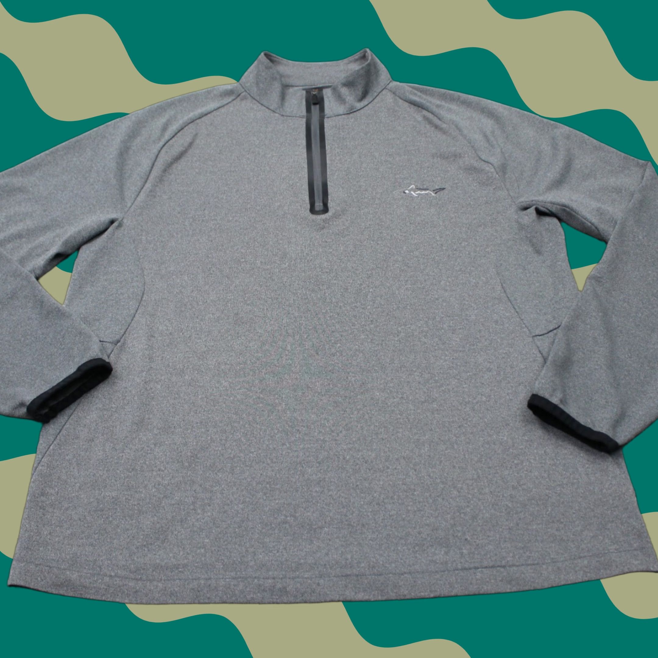 Tasso Elba Greg Norman for Tasso Elba Sweatshirt Mens Small Gray 1/4 Zip Pullover Sports Golf Shirt Size US S / EU 44-46 / 1 - 1 Thumbnail