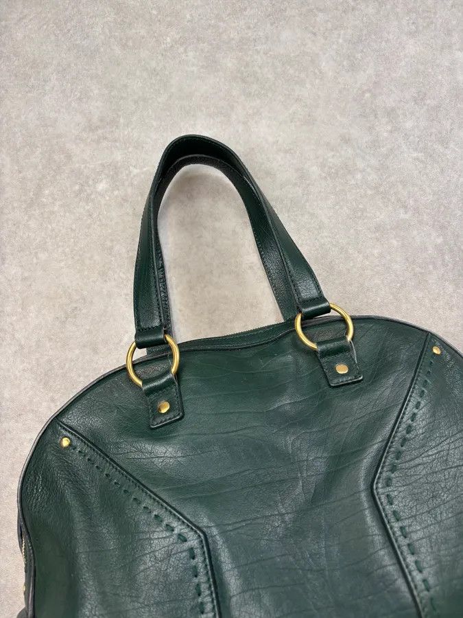 Yves Saint Laurent AW2008 Yves Saint Laurent Muse Dark Green Leather Handle Bag Size ONE SIZE - 11 Thumbnail