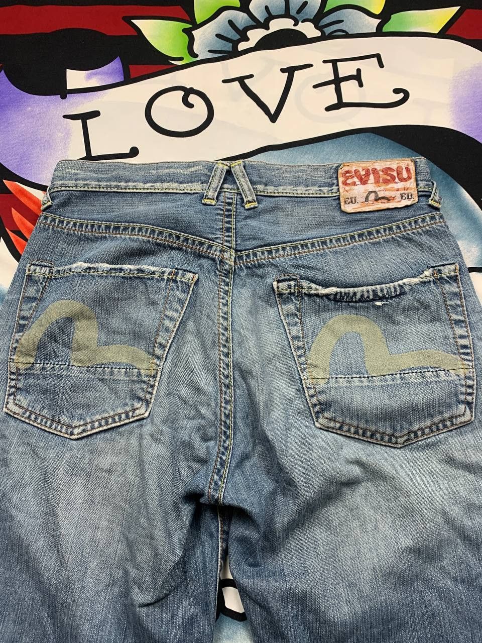 Evisu Evisu Italy denim logo shorts Size 31 Japanese brand Y2K Size US 31 - 2 Thumbnail