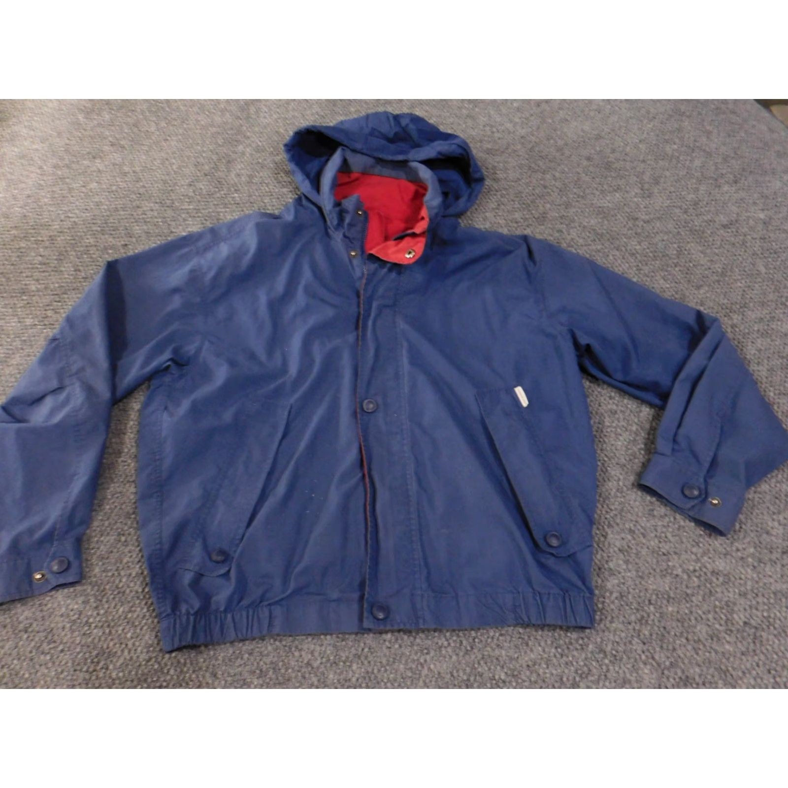 London Fog VINTAGE London Fog Jacket Mens M Long Hooded Windbreaker Coat Blue Pockets Lined Zip Front Casual Men’s Fashion Size US M / EU 48-50 / 2 - 3 Thumbnail