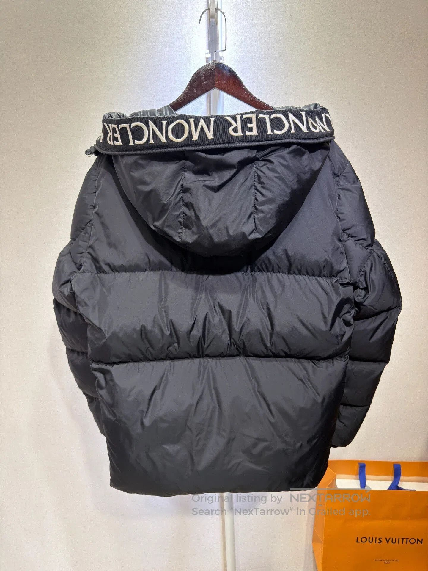 Moncler Moncler Black Embroidered Hooded Down Jacket. Size US XXL / EU 58 / 5 - 2 Thumbnail
