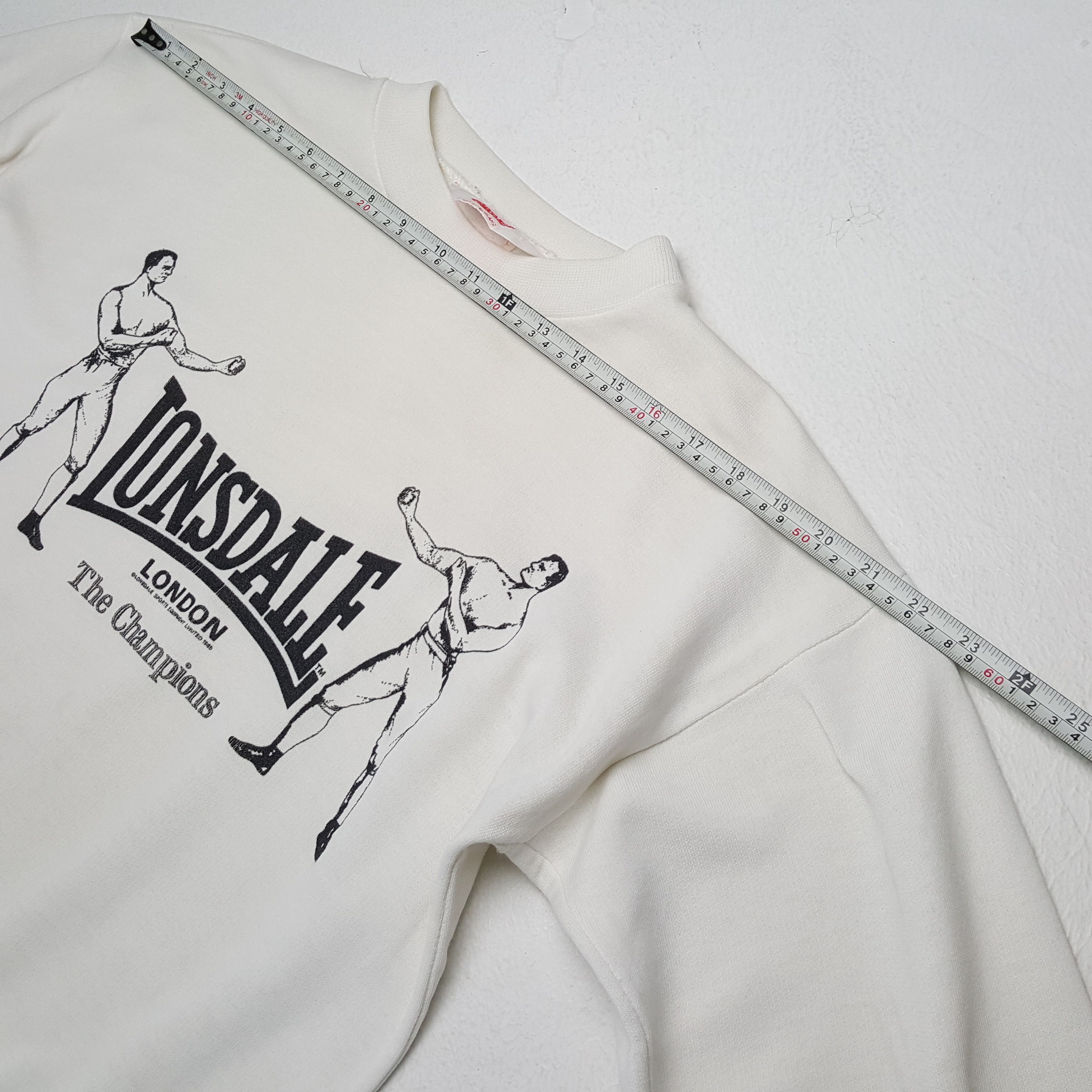 Lonsdale × Vintage Vintage LONSDALE Fashion Punk Band Style Sweatshirts Size US M / EU 48-50 / 2 - 4 Thumbnail