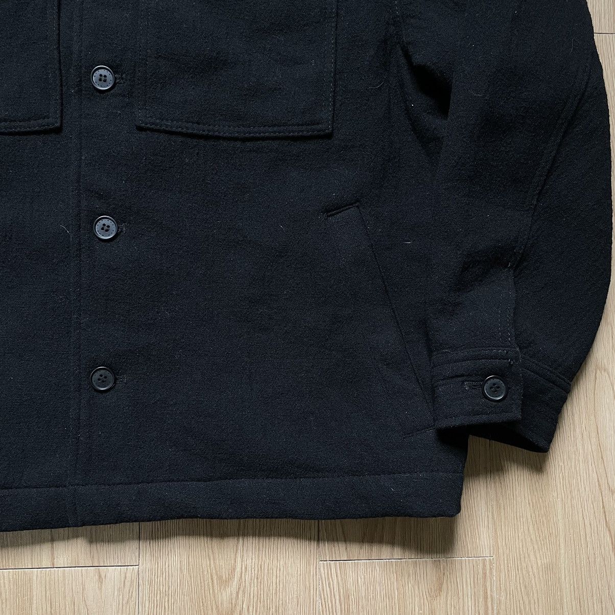 H&M H&M Men Black Solid Wool Blend Collar Jacket XL Size US XL / EU 56 / 4 - 7 Thumbnail