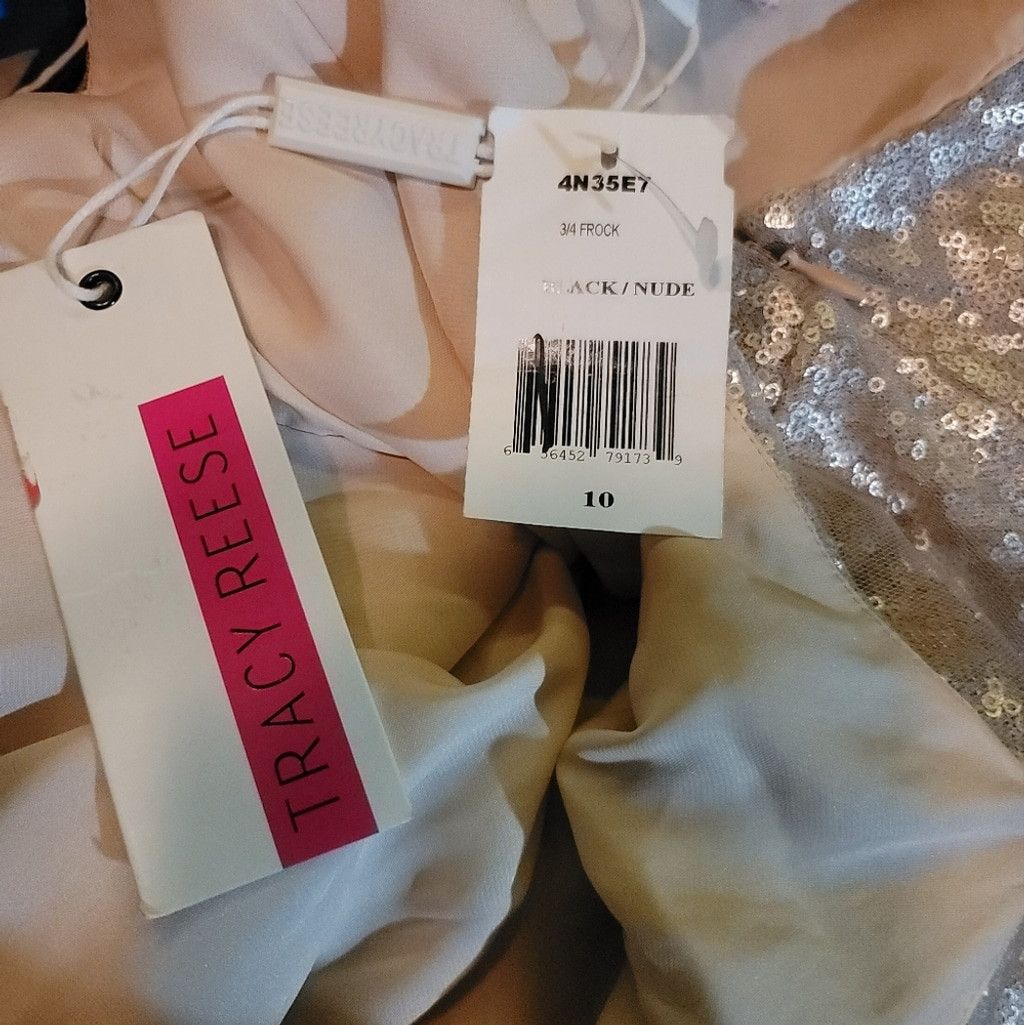 Other NWT Tracy Reese Gold Sequin Dress Size L / US 10 / IT 46 - 10 Thumbnail