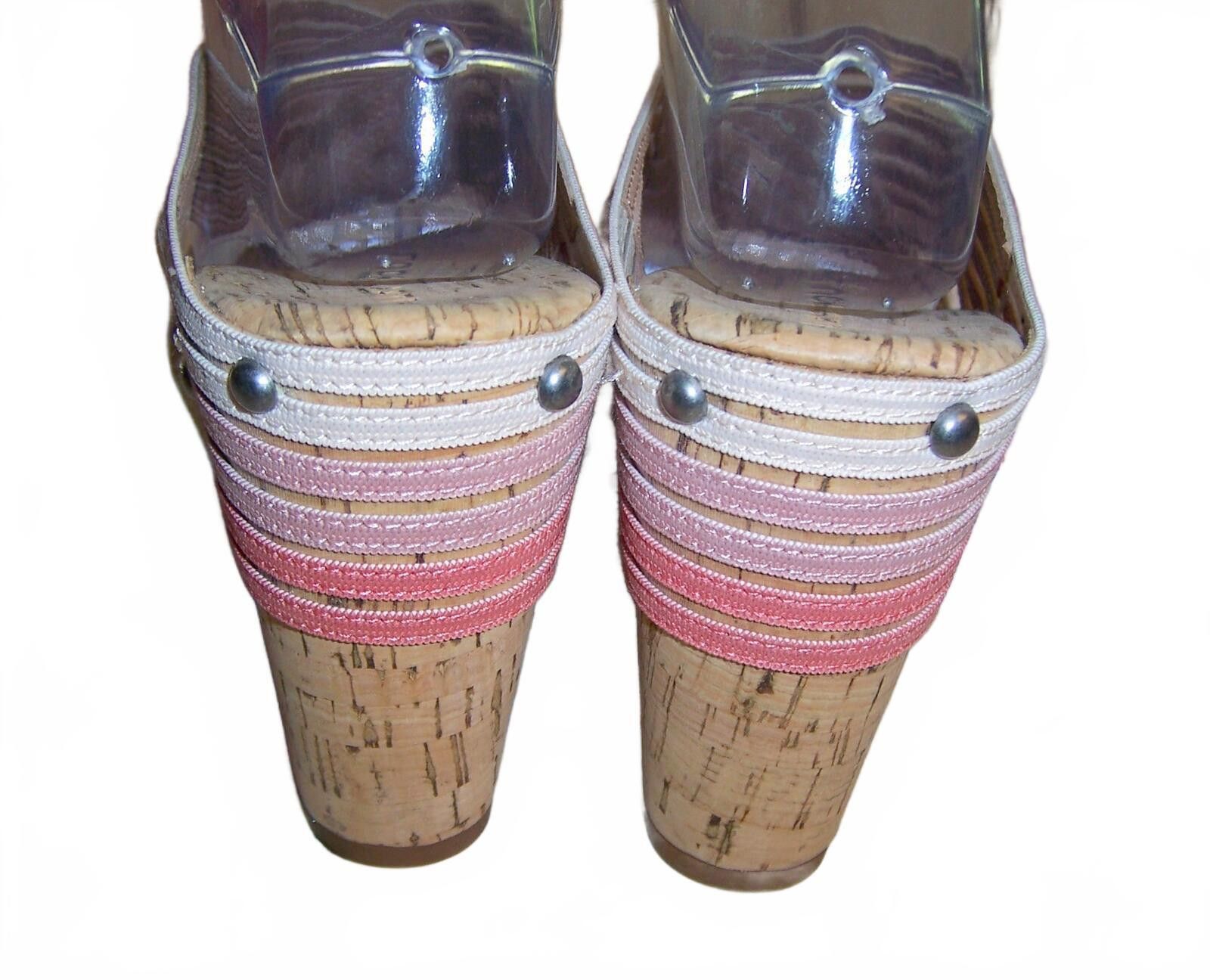 Lucky Brand Lucky Brand Mykayla Cork Wedge Sandals - Pink - US 9.5 Size US 9.5 / IT 39.5 - 4 Thumbnail