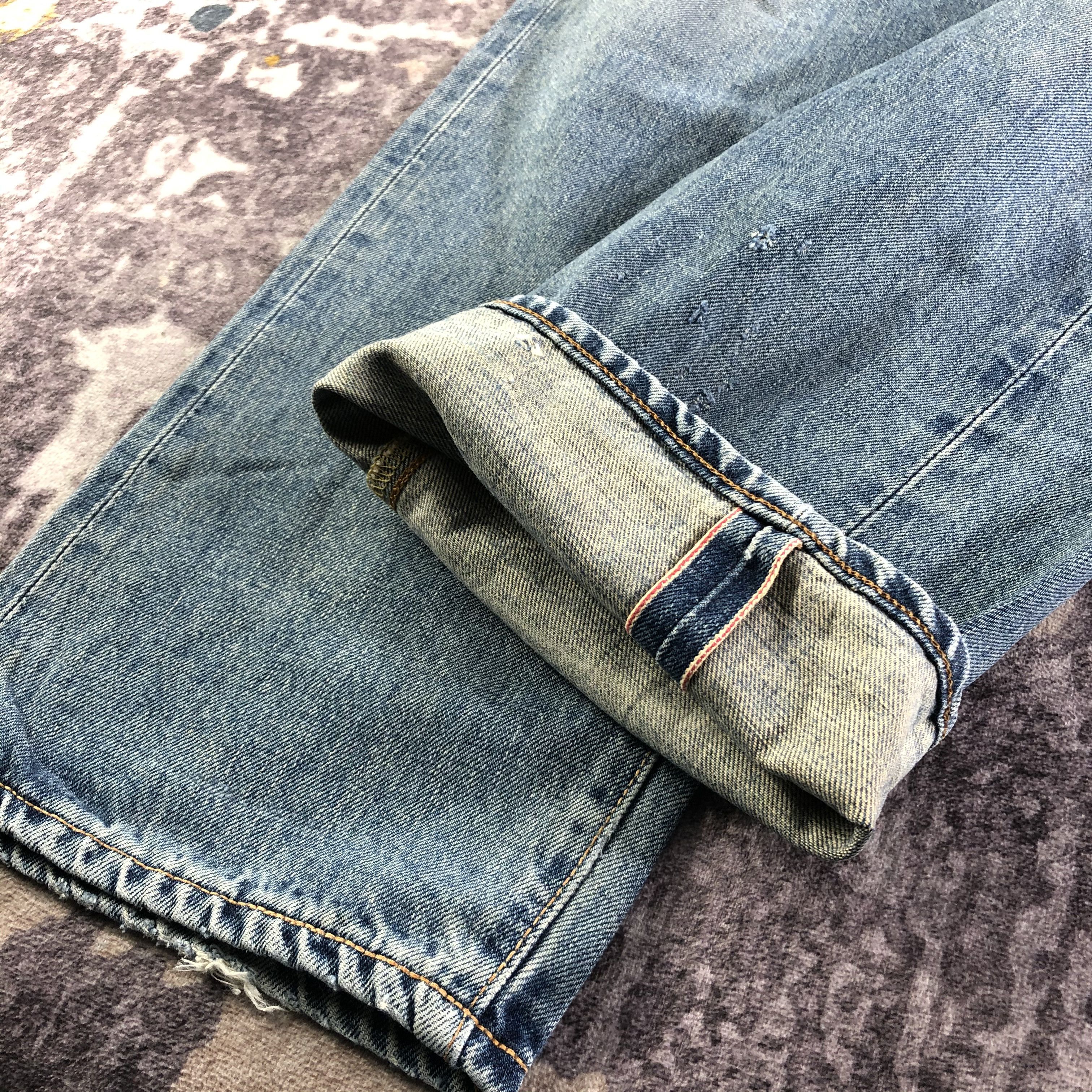 Edwin Vintage Blue Wash Edwin 505 Selvedge Jeans-JM3651 Size US 28 / EU 44 - 7 Thumbnail