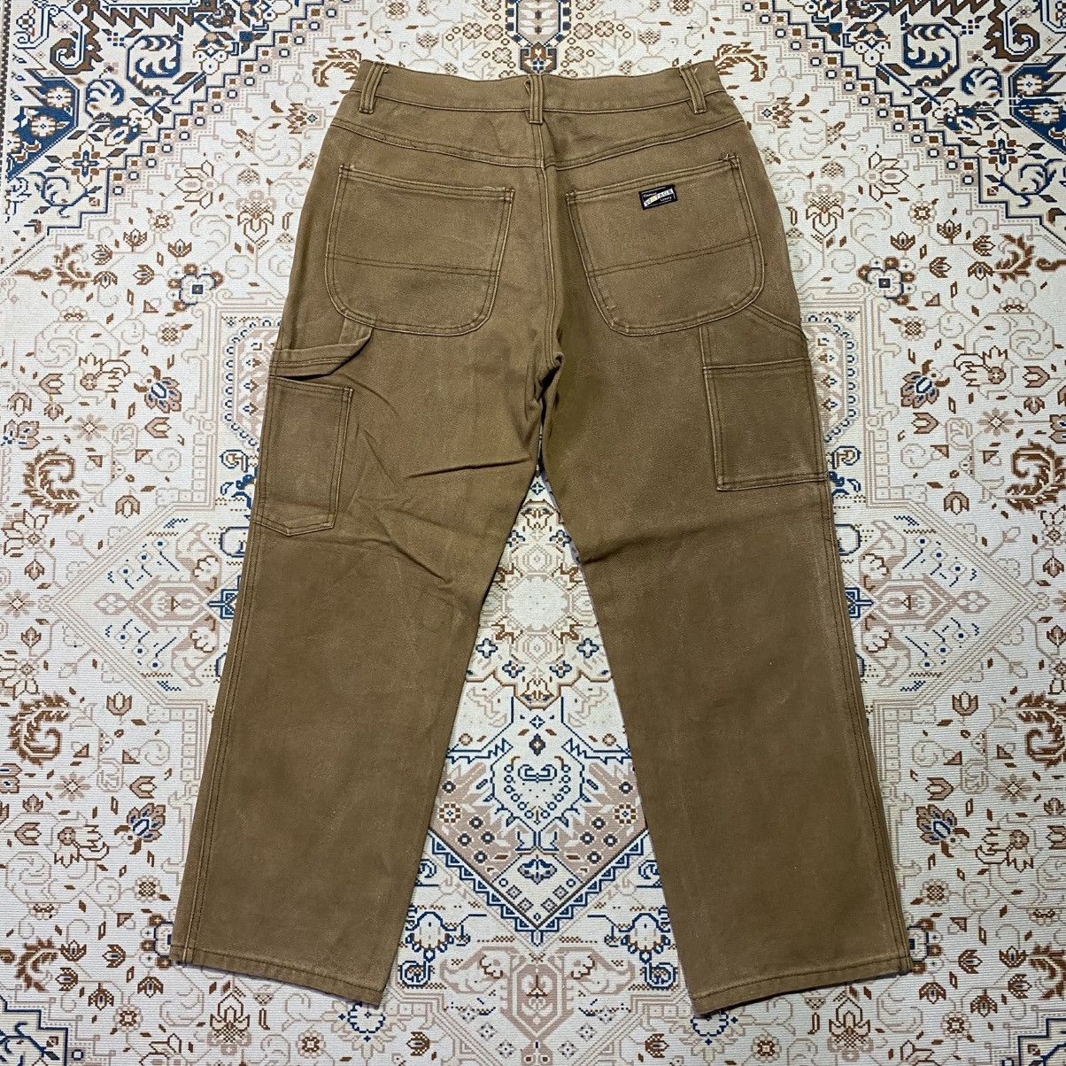 Japanese Brand × Vintage VINTAGE ROCKSTEADY CARPENTER CANVAS PANTS Size US 30 / EU 46 - 1 Thumbnail