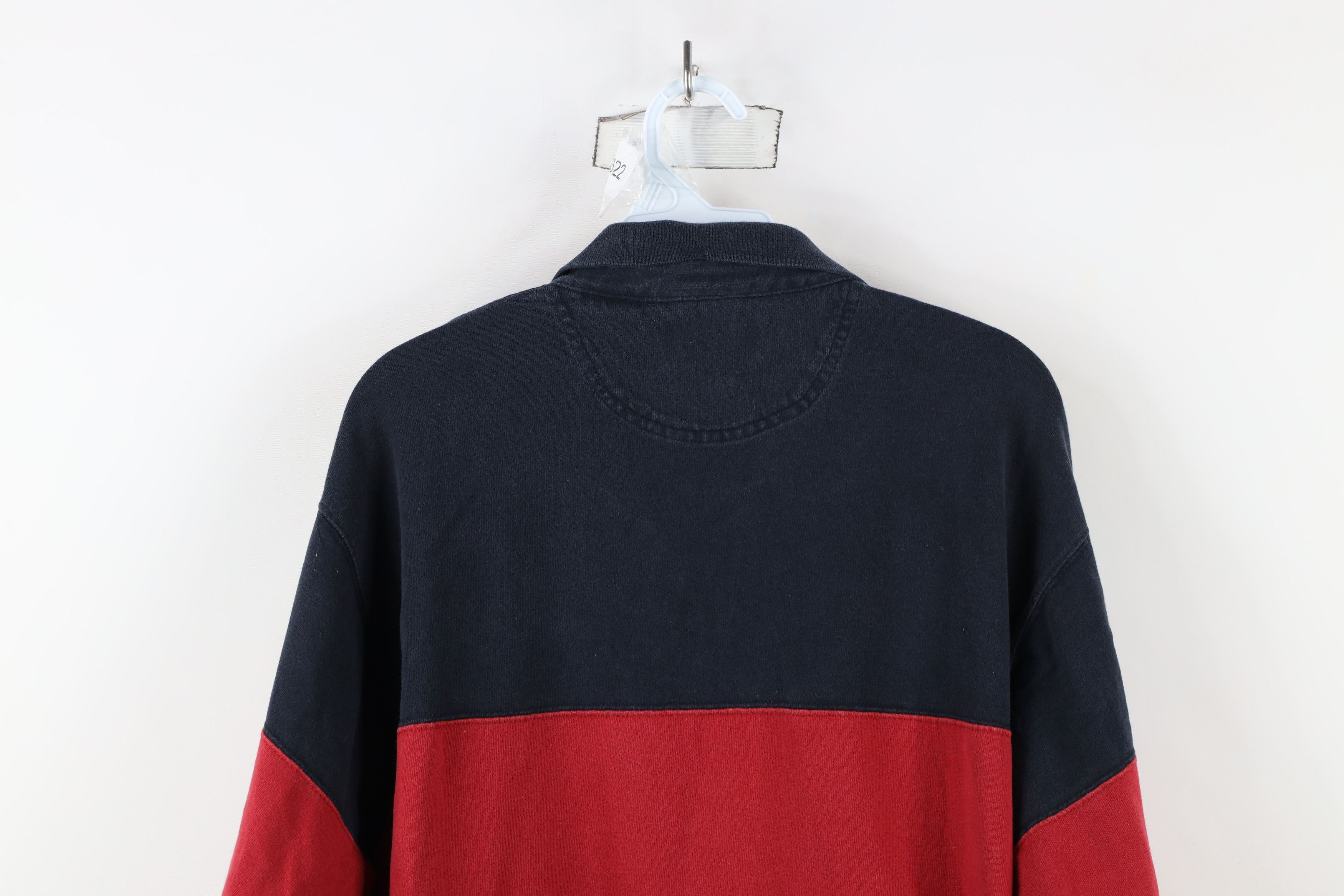 Vintage Vintage 90s Streetwear Block Long Sleeve Rugby Polo Shirt Size US M / EU 48-50 / 2 - 10 Thumbnail