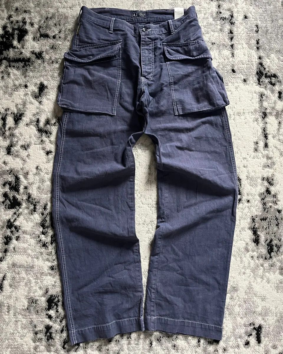 Armani Armani Archive Smooth Cargo Pants Size US 32 / EU 48 - 1 Thumbnail