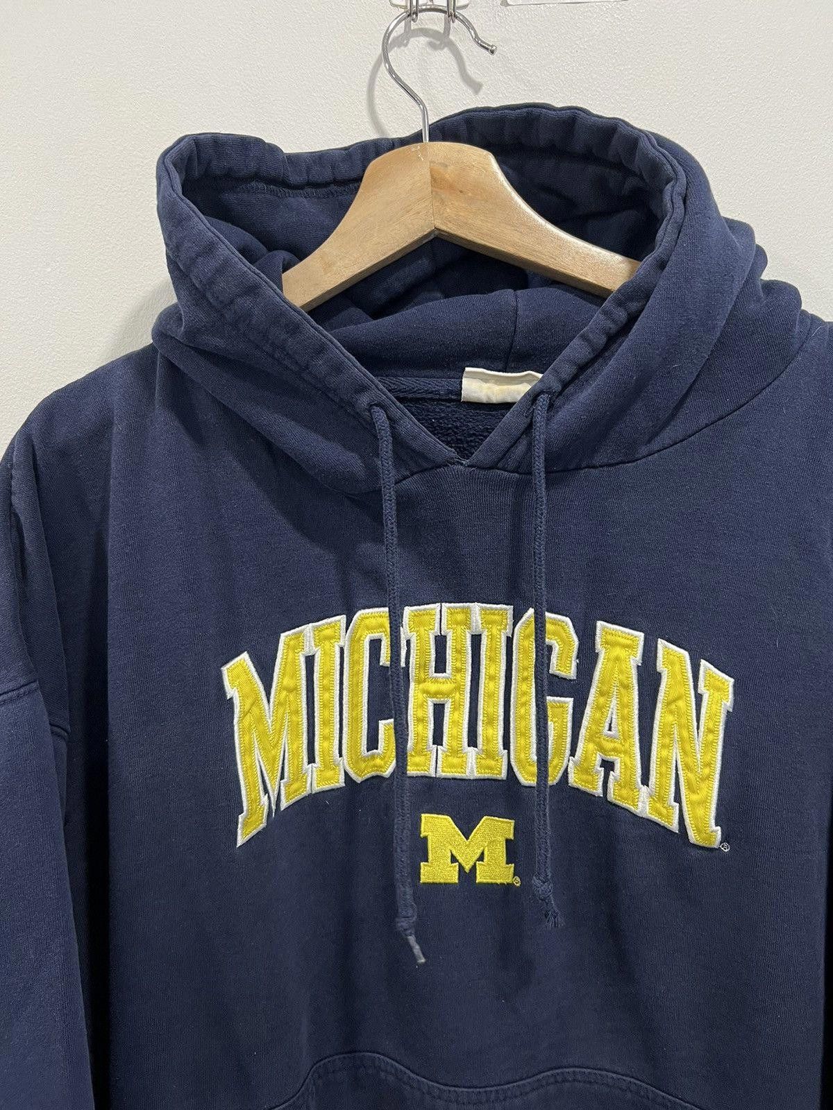 Vintage Vintage Y2K Michigan Hoodie spellout xxl Size US XXL / EU 58 / 5 - 4 Thumbnail