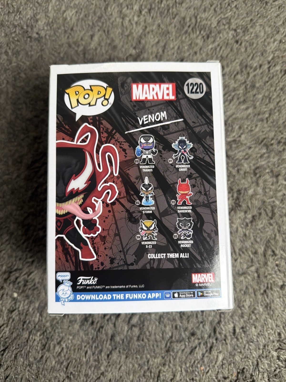 Marvel Comics Funko Pop! Venom Bobble-Head Size ONE SIZE - 2 Thumbnail
