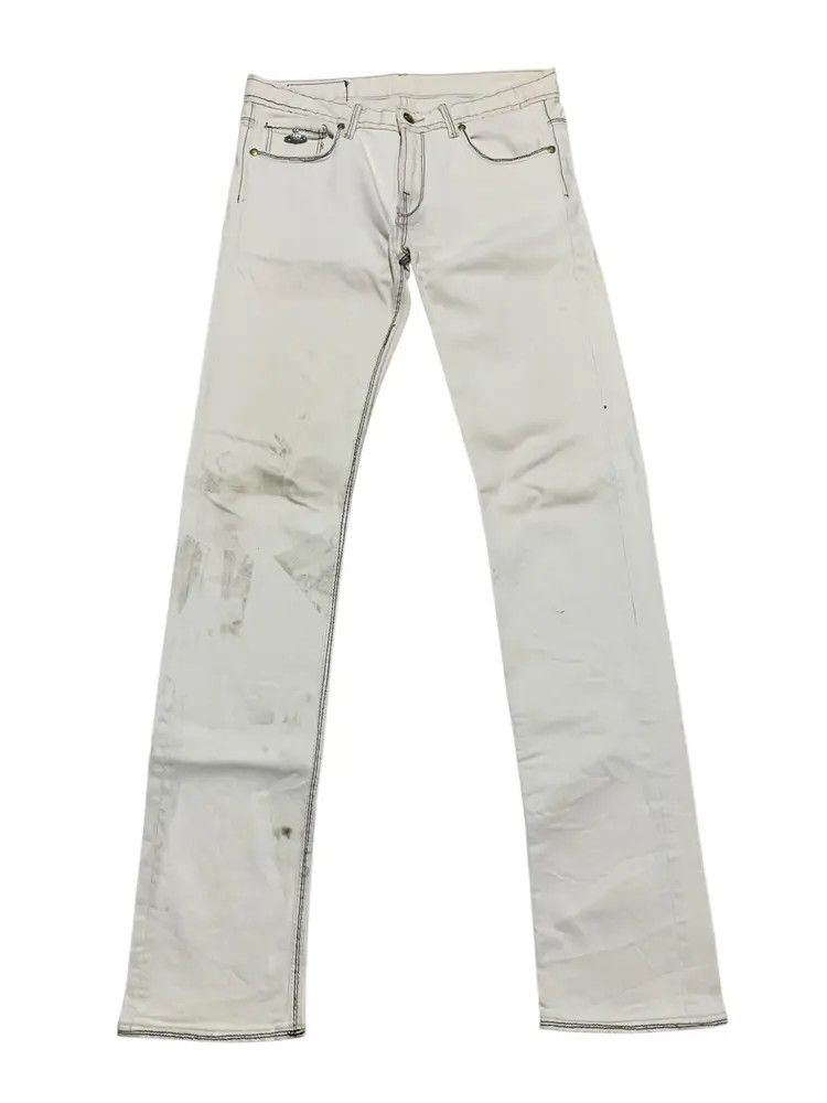 Vivienne Westwood Vintage worn Vivienne WestwoodMan contrast stitch slim Size US 32 / EU 48 - 1 Thumbnail
