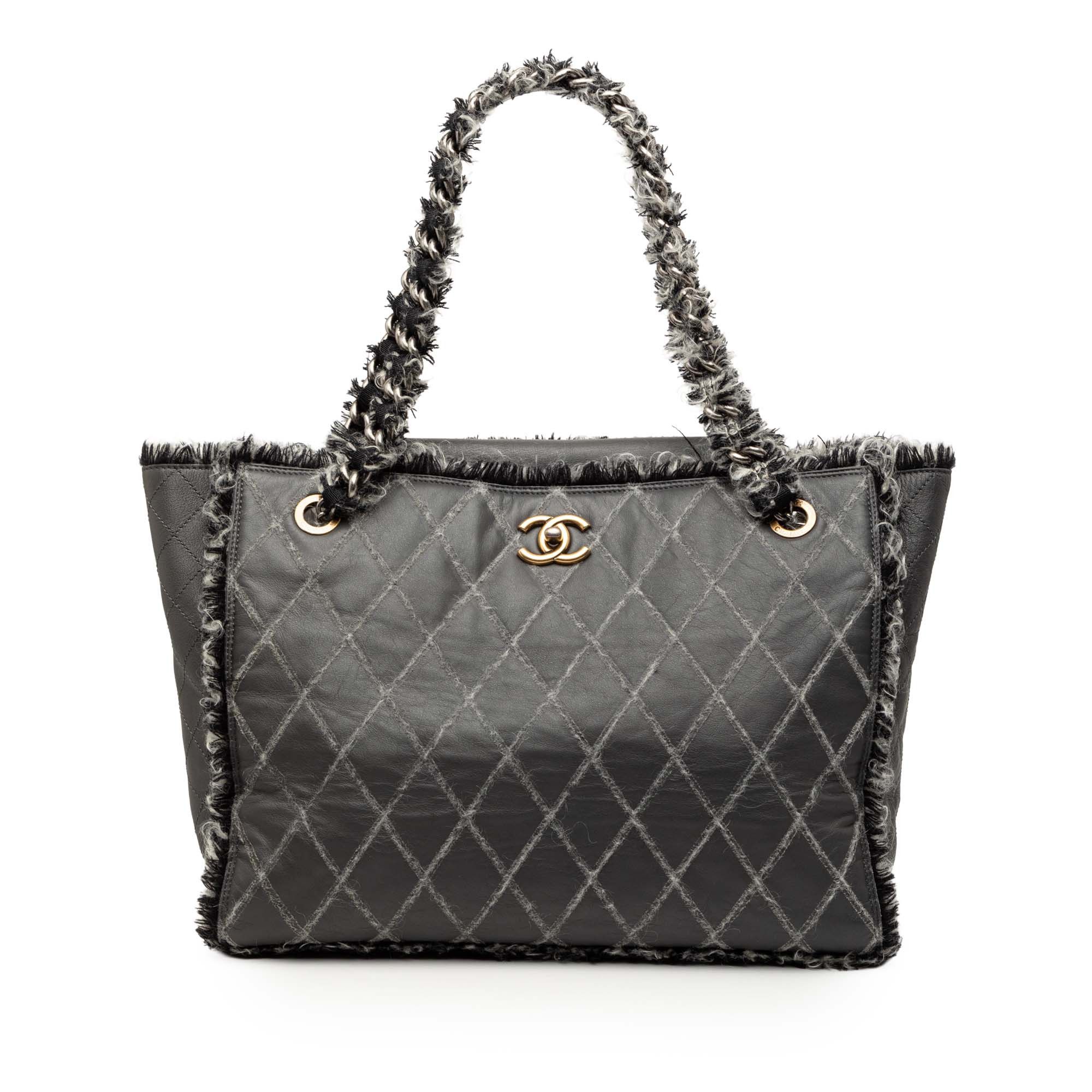 Chanel Chanel CC Quilted Calfskin Tweedy Shopping Tote Size ONE SIZE - 1 Thumbnail